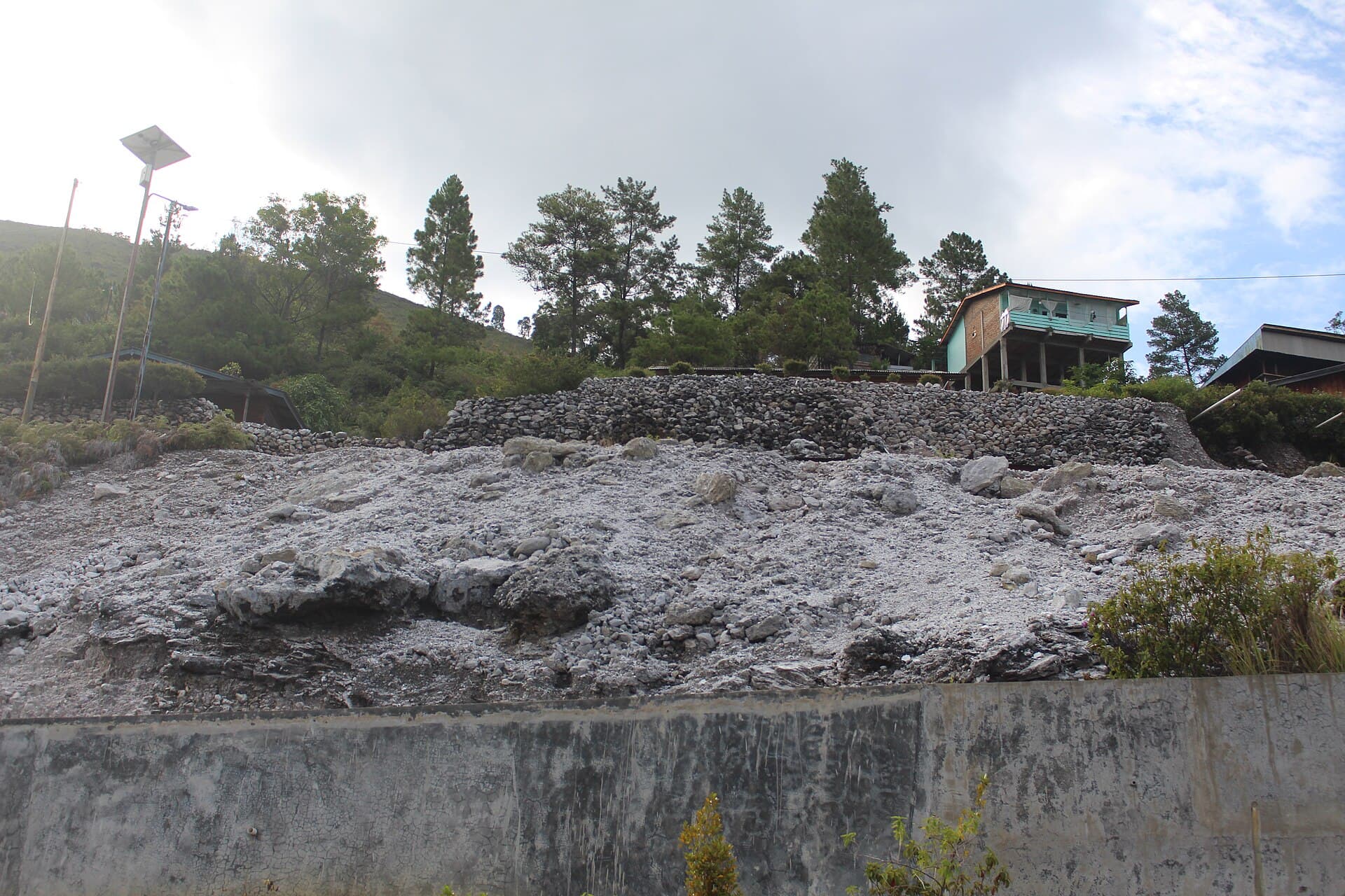 Aek Rangat hot springs near Pangururan