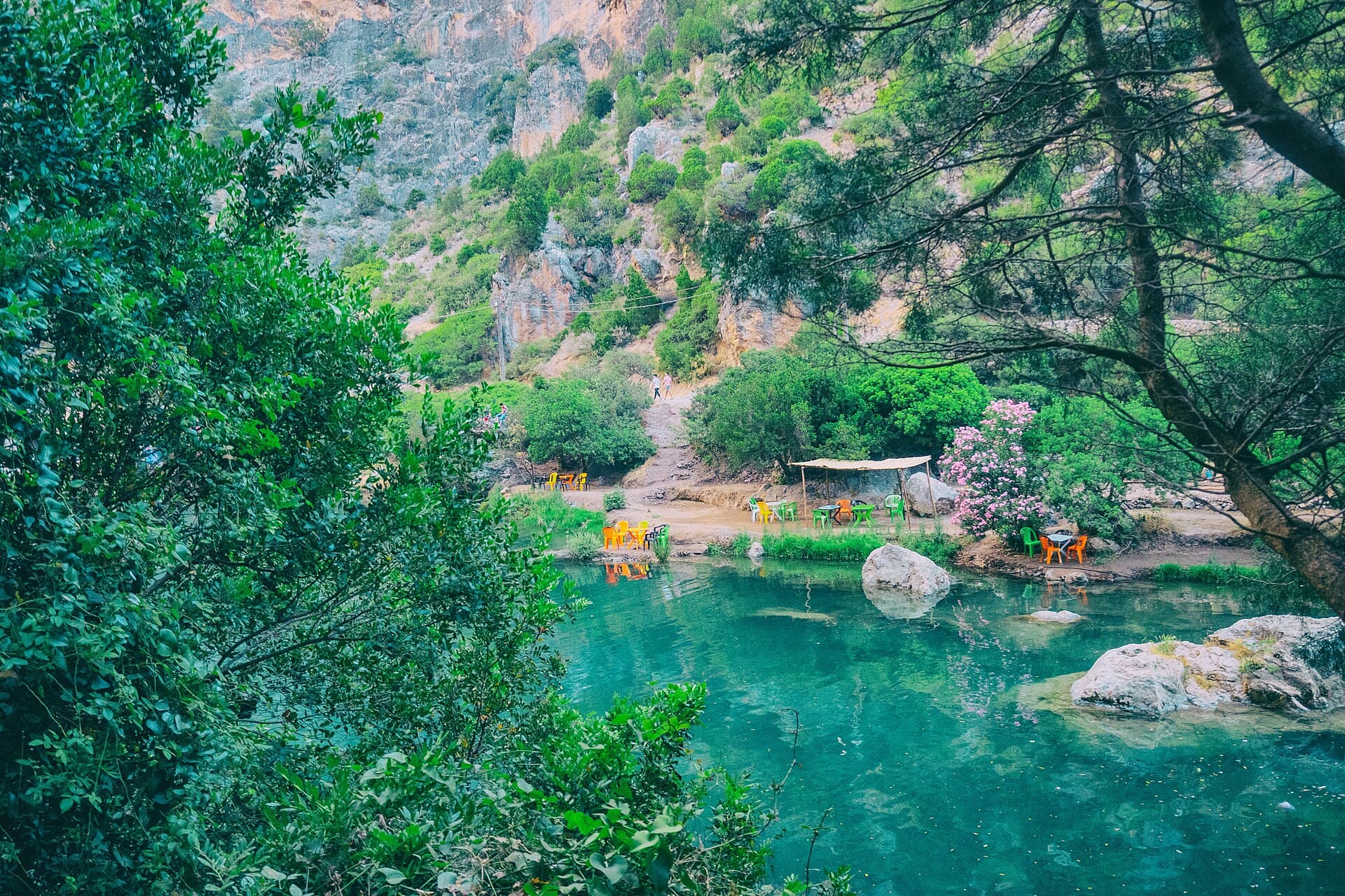 Akchour Waterfalls and God's Bridge