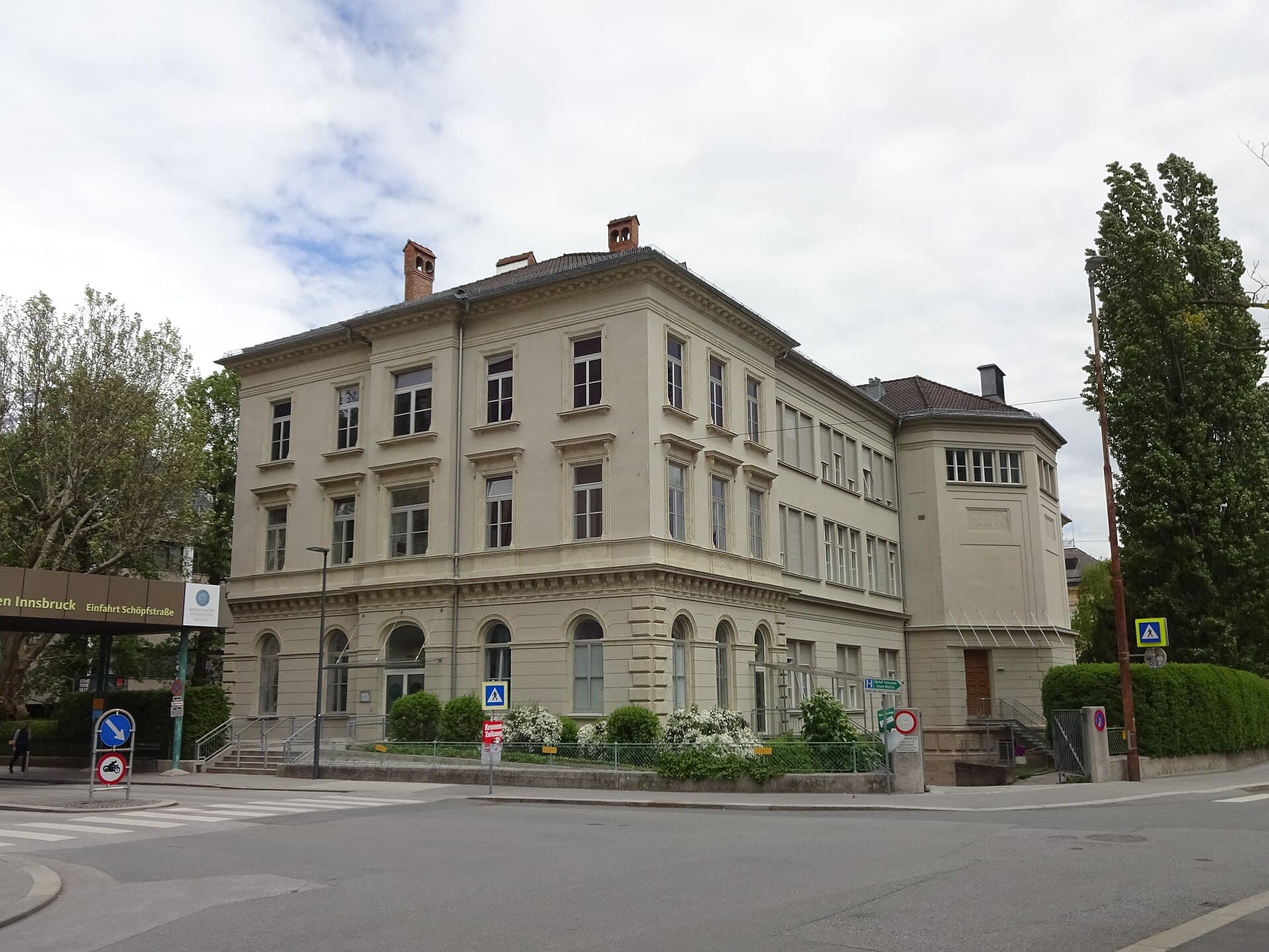 The anatomical institute building of the Medical University of Innsbruck