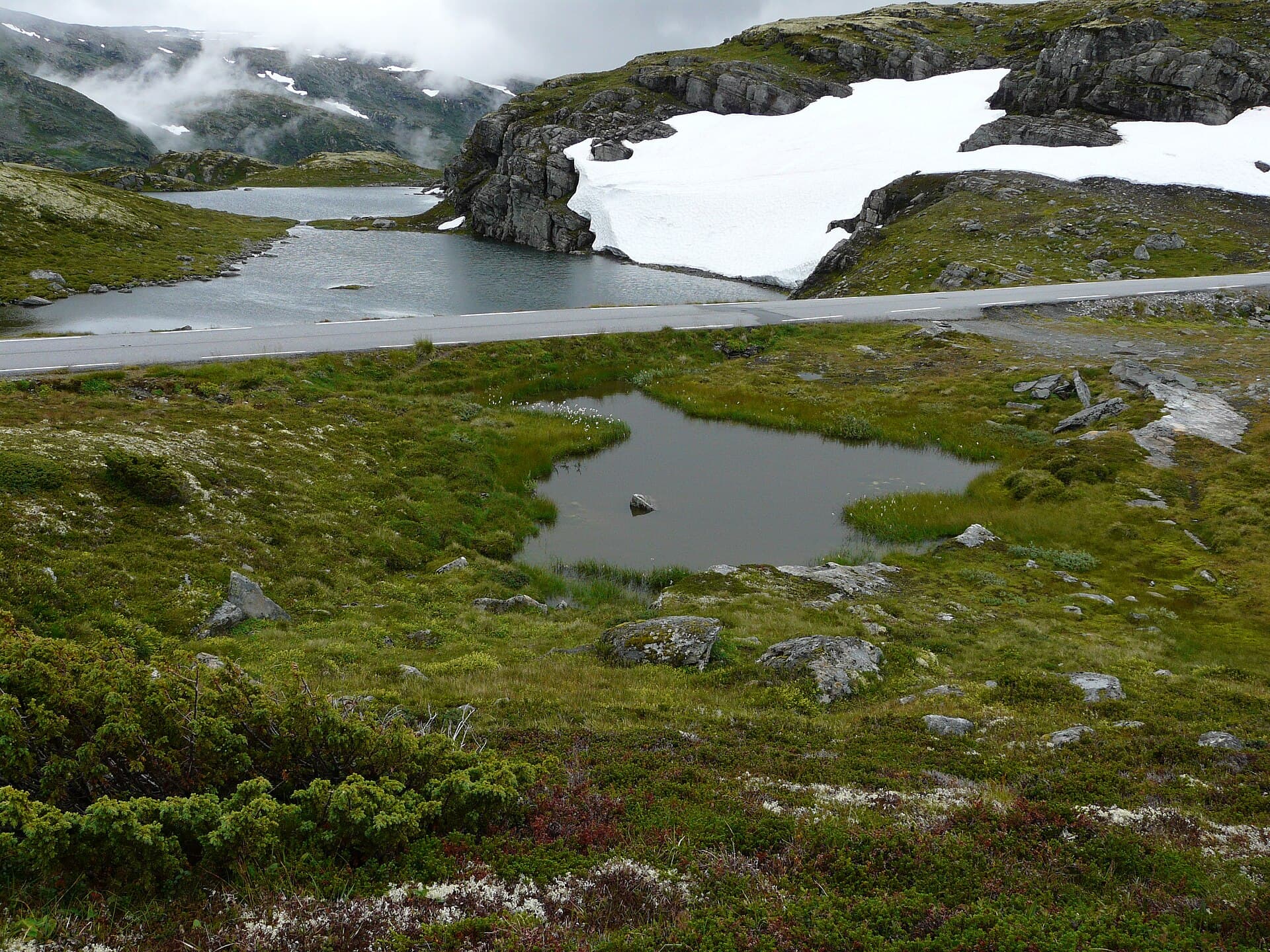 The Snow Road over Aurland, Bergen