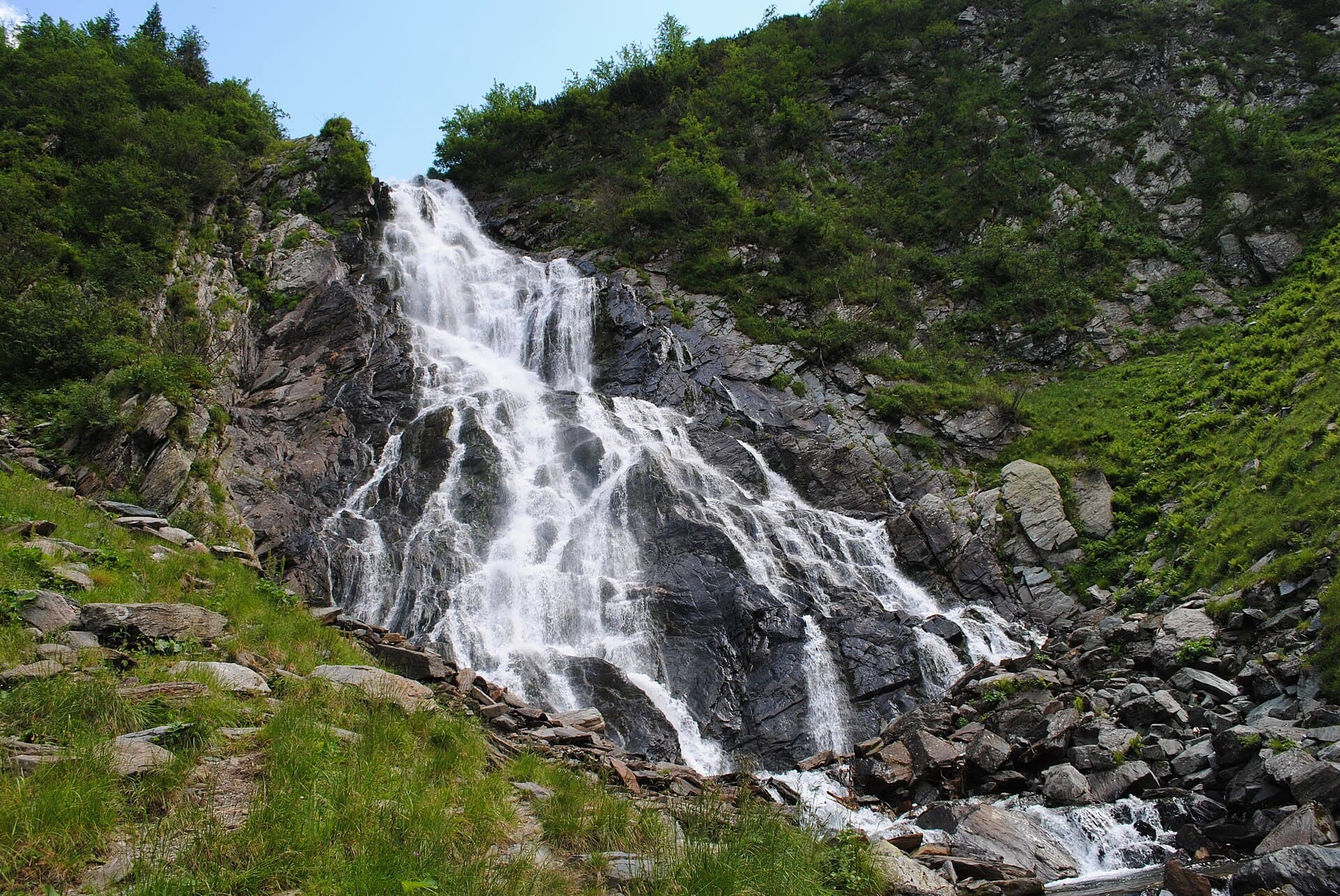 Bâlea Waterfall on the Transfăgărășan, Făgăraș