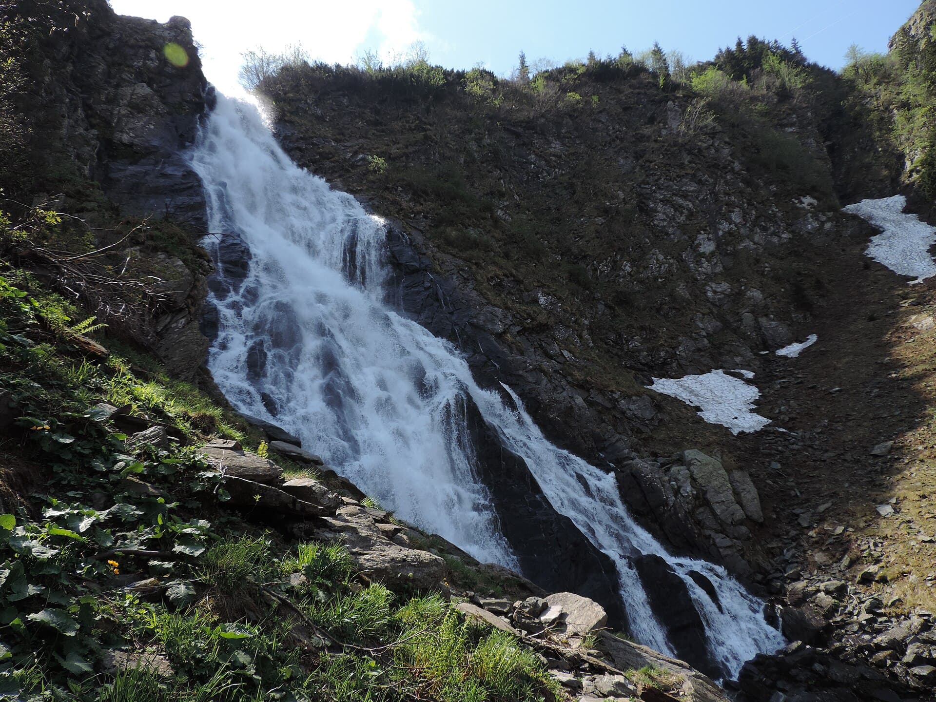 Bâlea Waterfall on the Transfăgărășan, Făgăraș