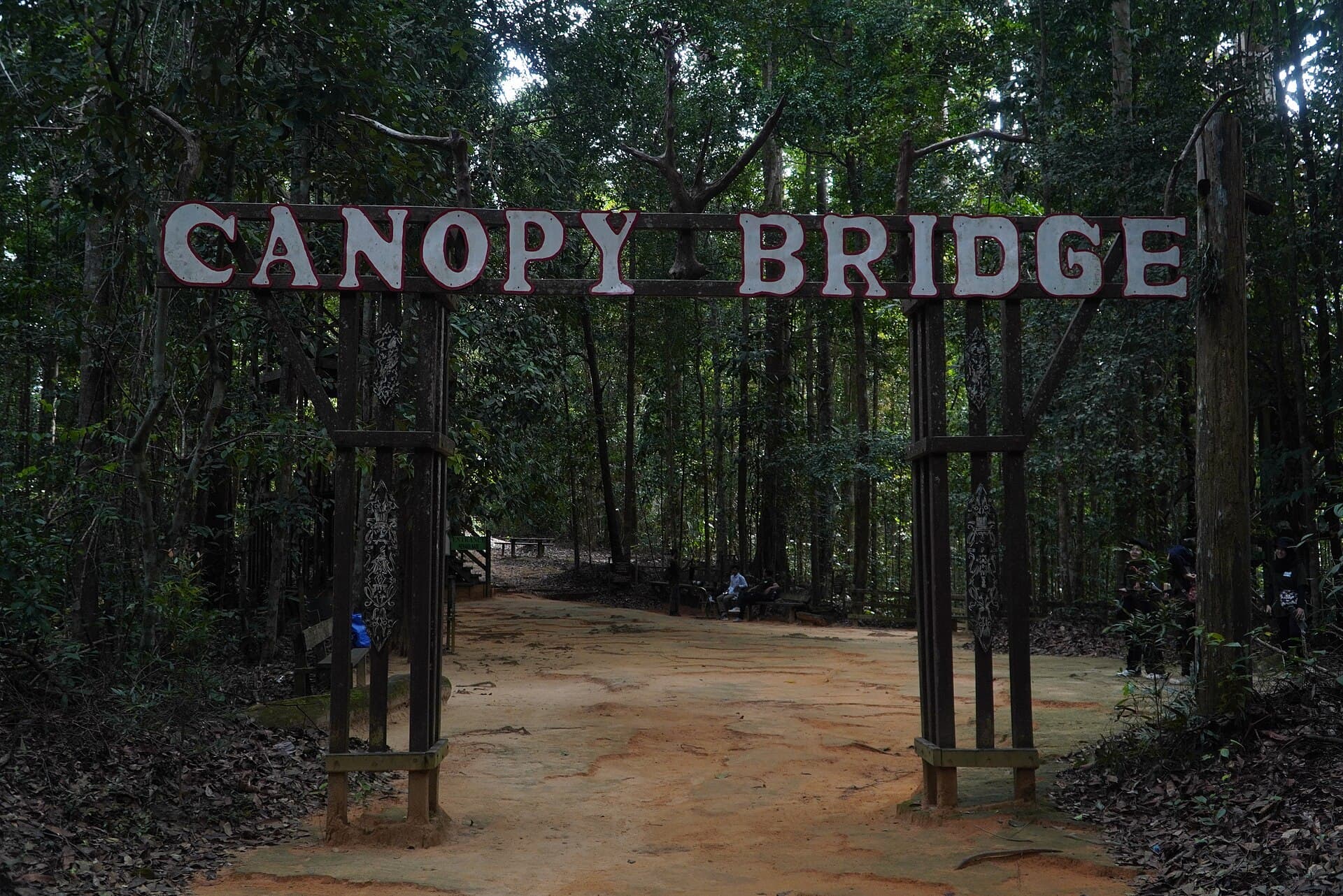 Bangkirai Hill canopy bridge