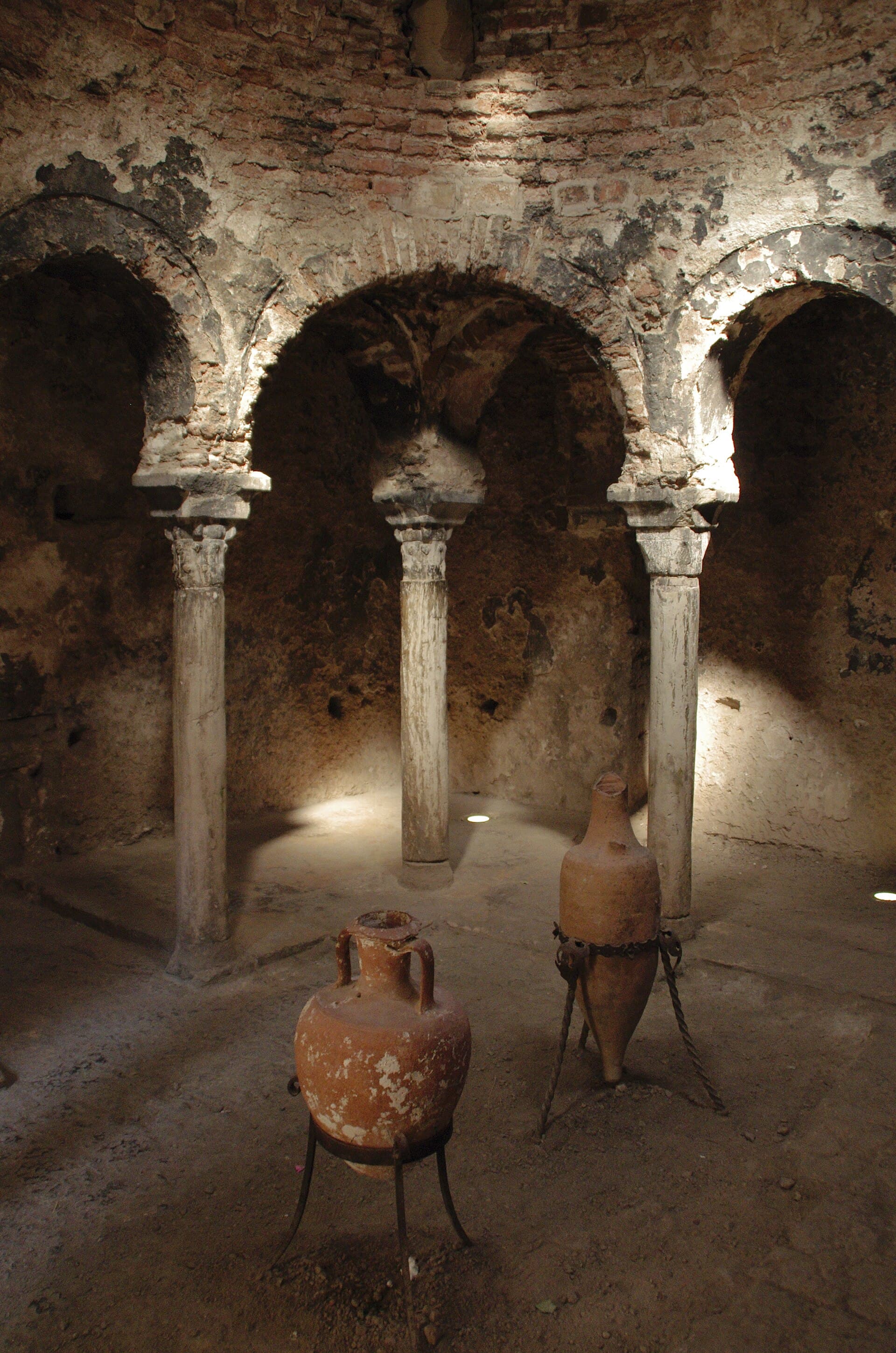 The twelve columns and their differing capitals