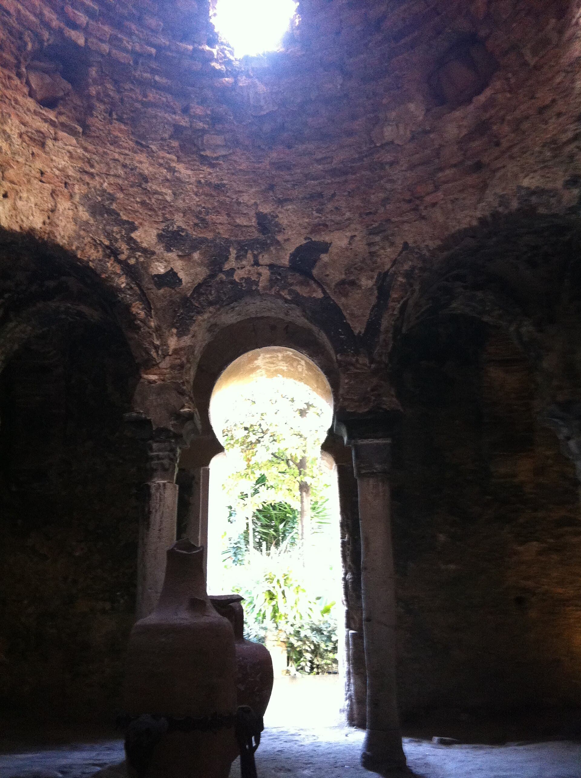 The Arab baths in their garden in the old town