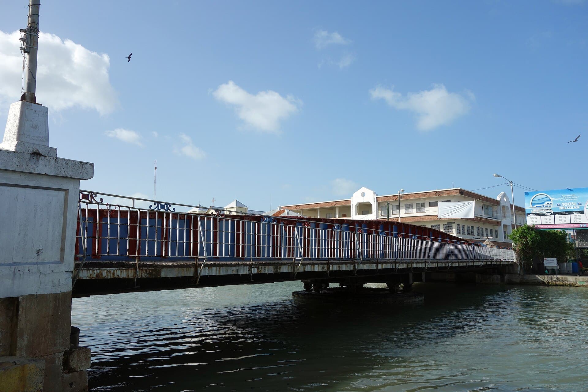 Swing Bridge and Central Belize City