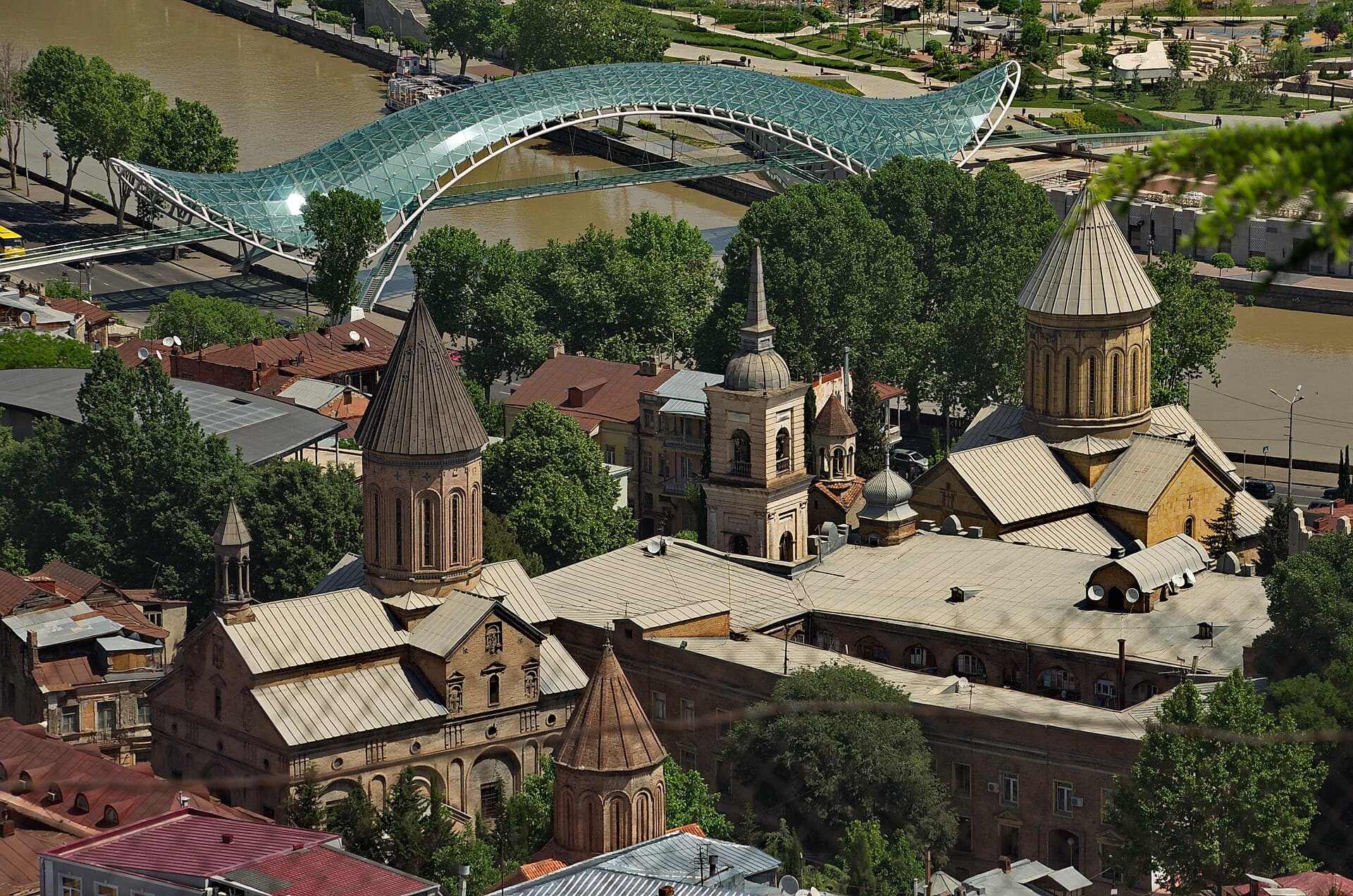 Bridge of Peace and Rike Park