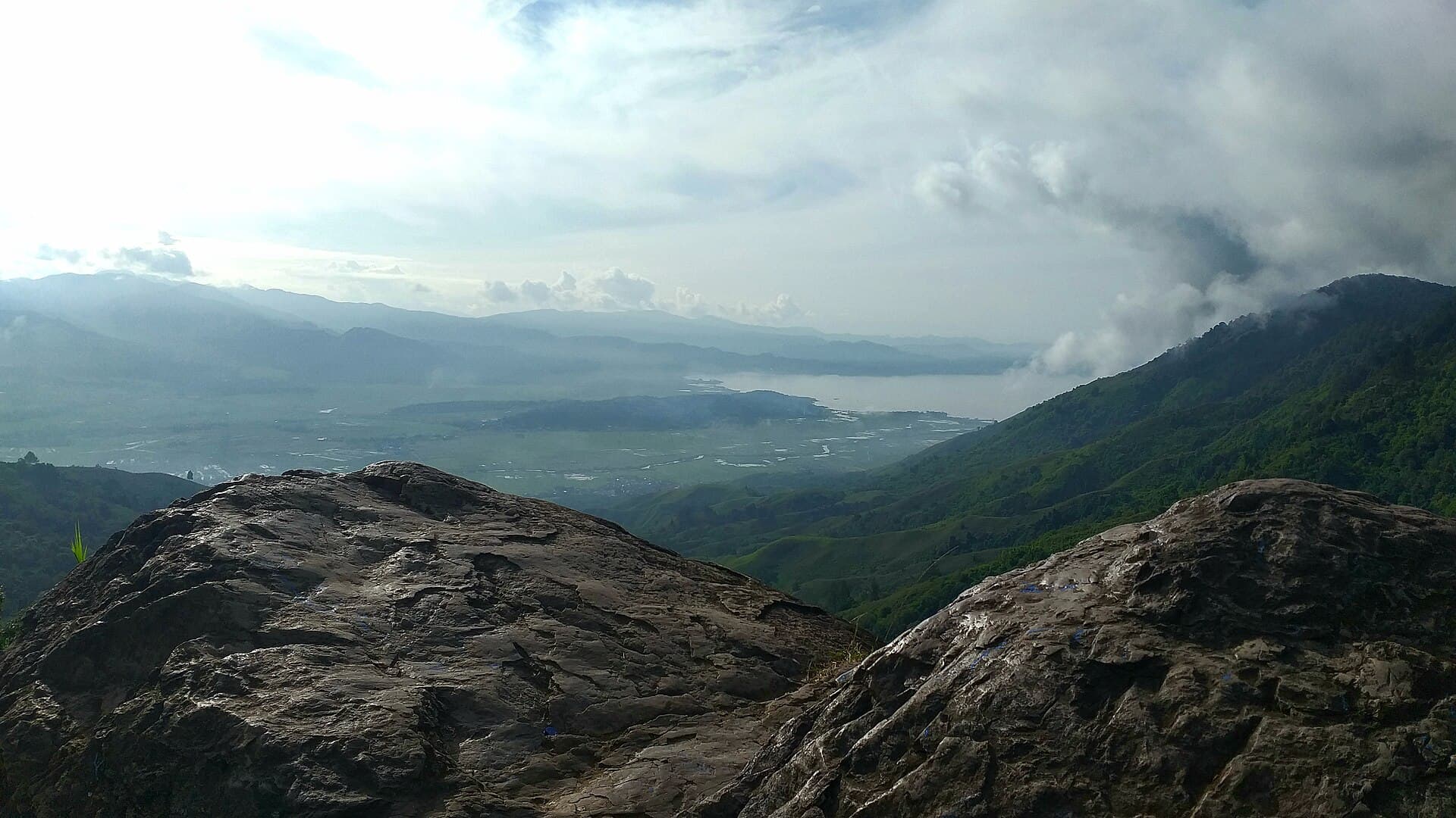 The Kerinci valley from Bukit Kayangan