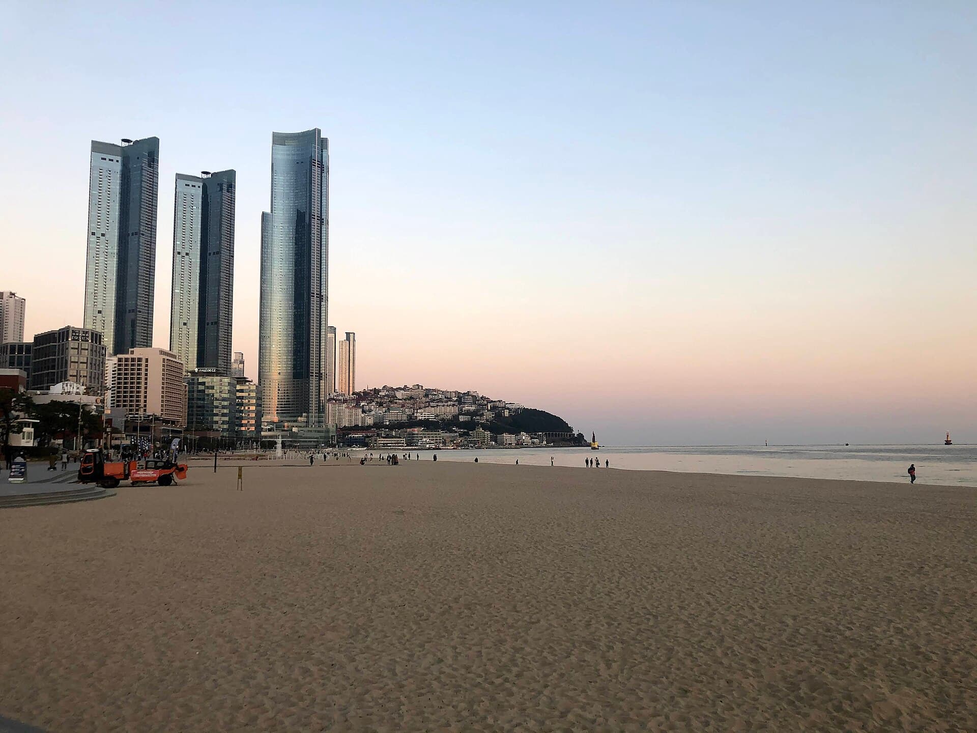 LCT tower and BUSAN X the SKY on Haeundae Beach