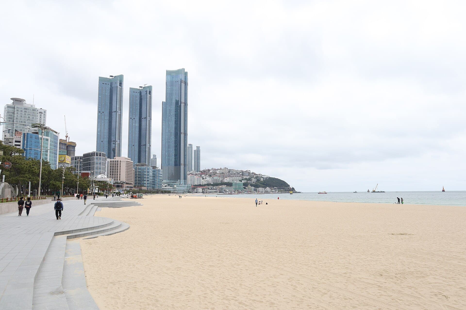 LCT tower and BUSAN X the SKY on Haeundae Beach