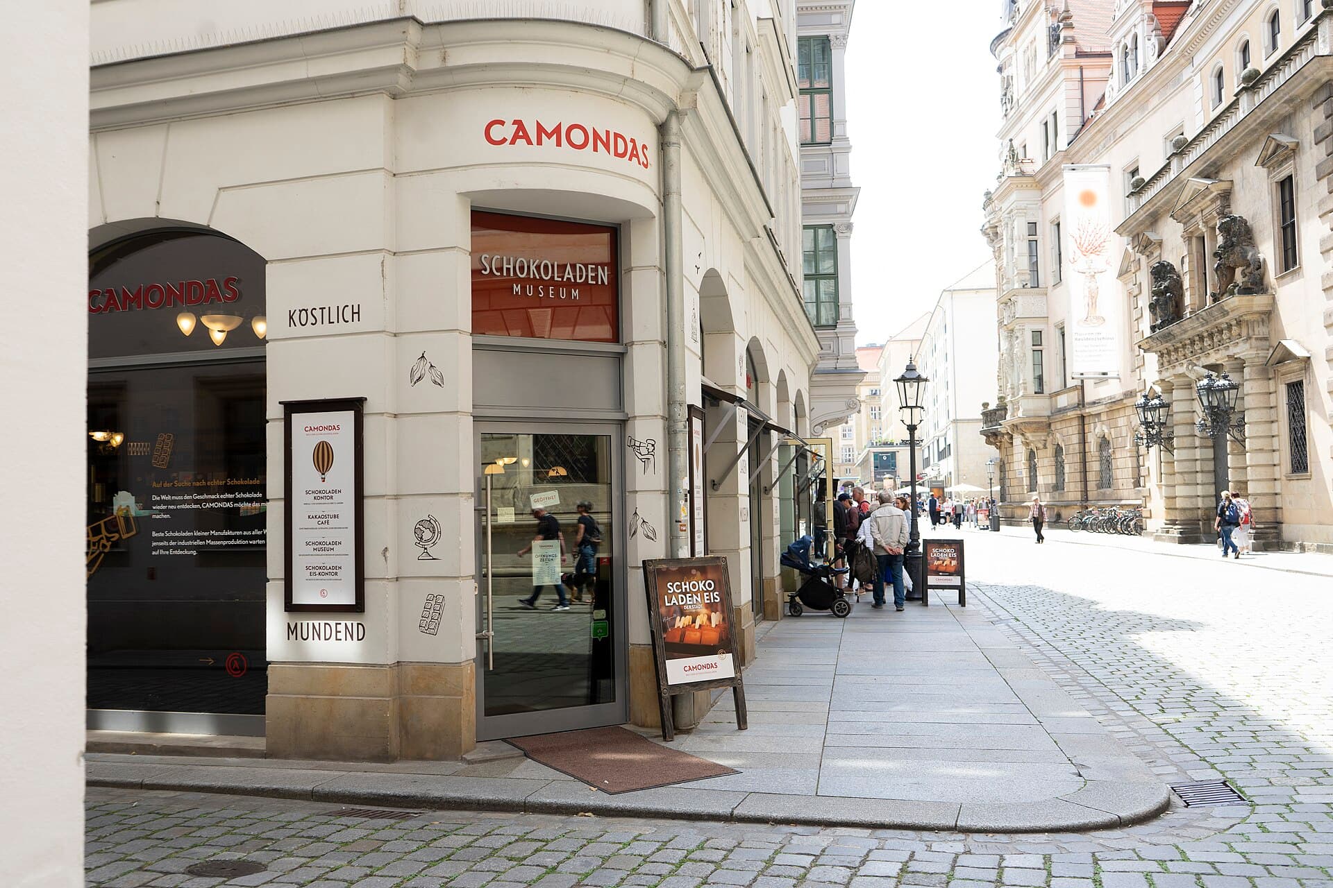 The chocolate museum entrance in the old town