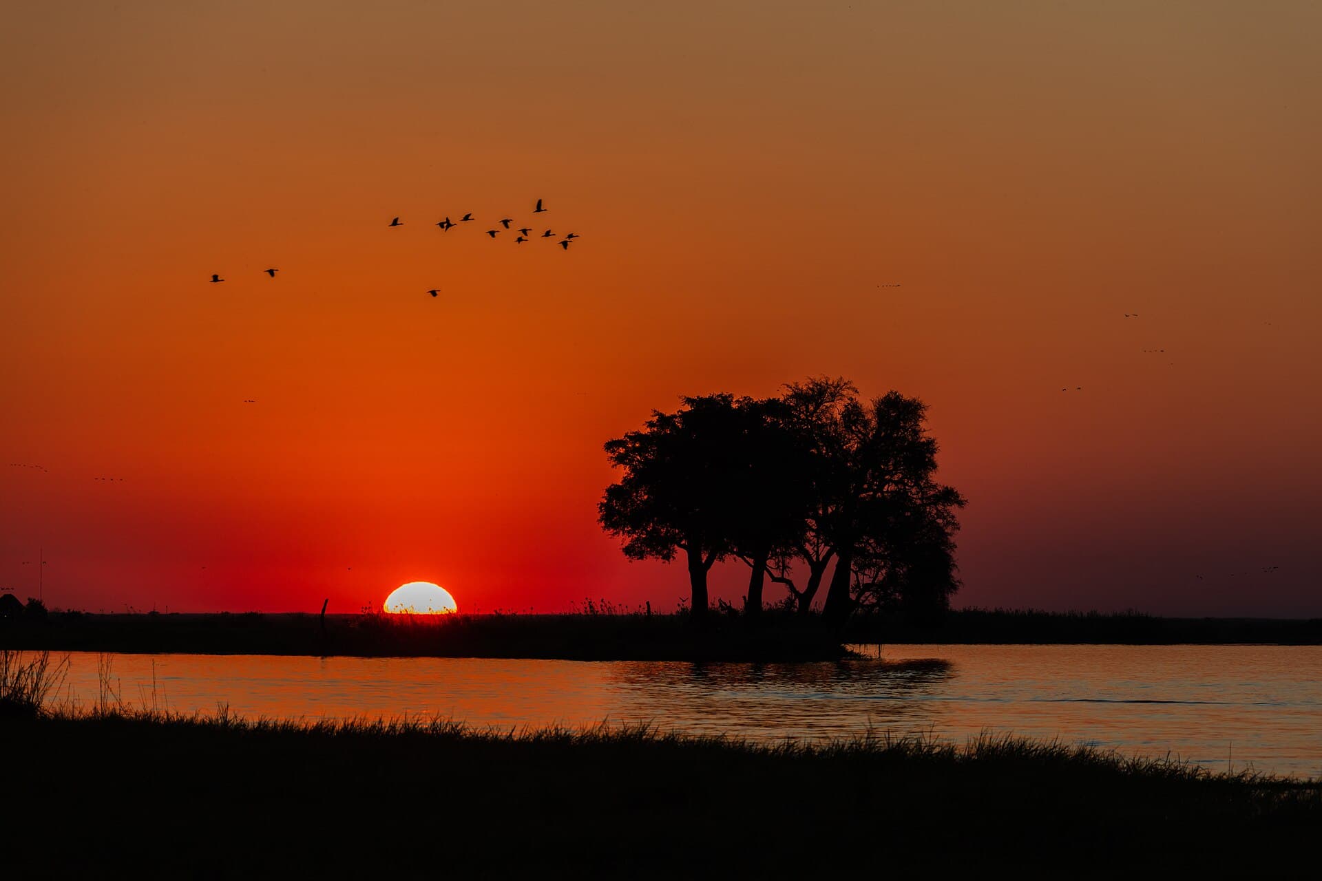 Sunset on the Chobe River