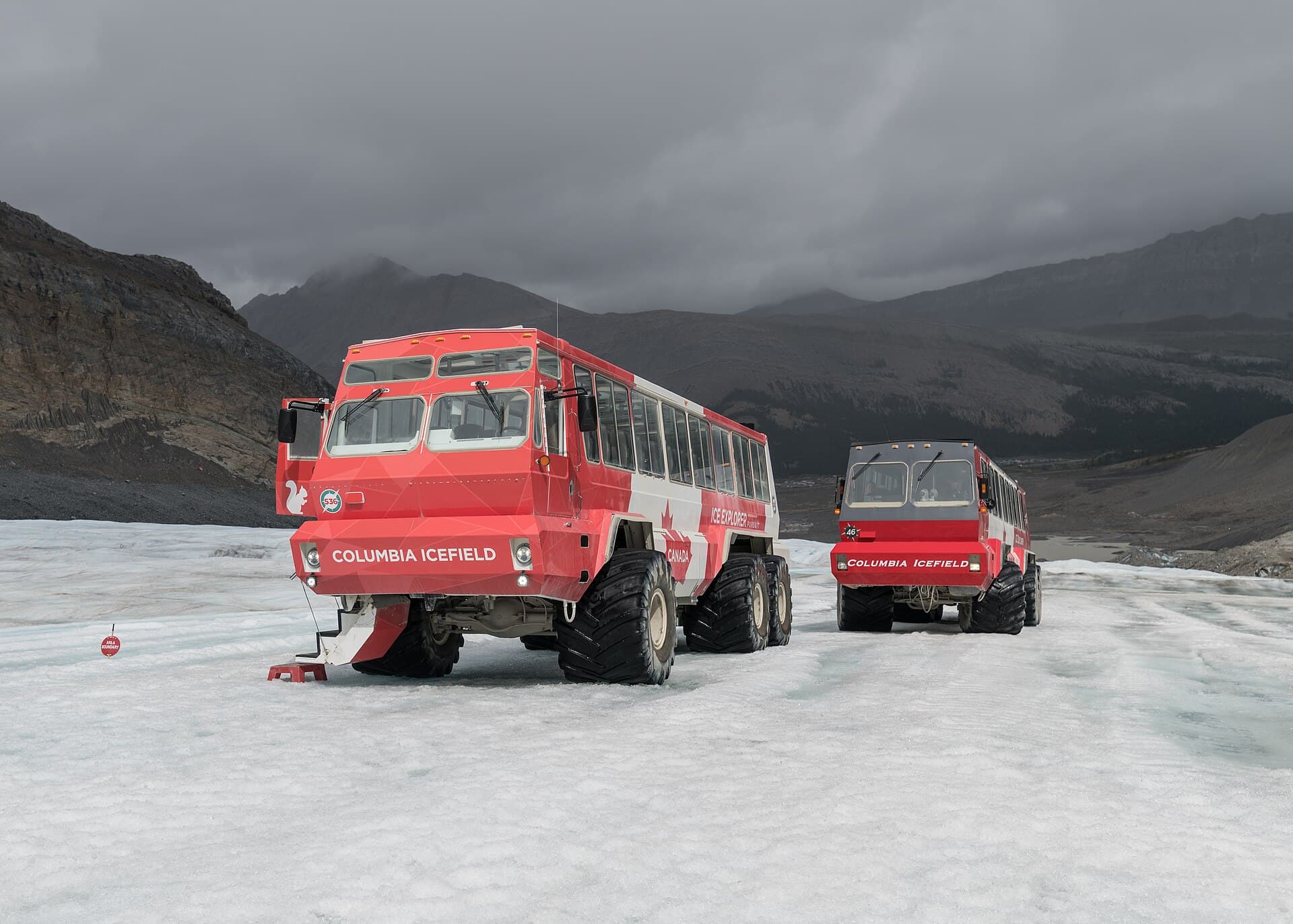 Columbia Icefield and Athabasca Glacier