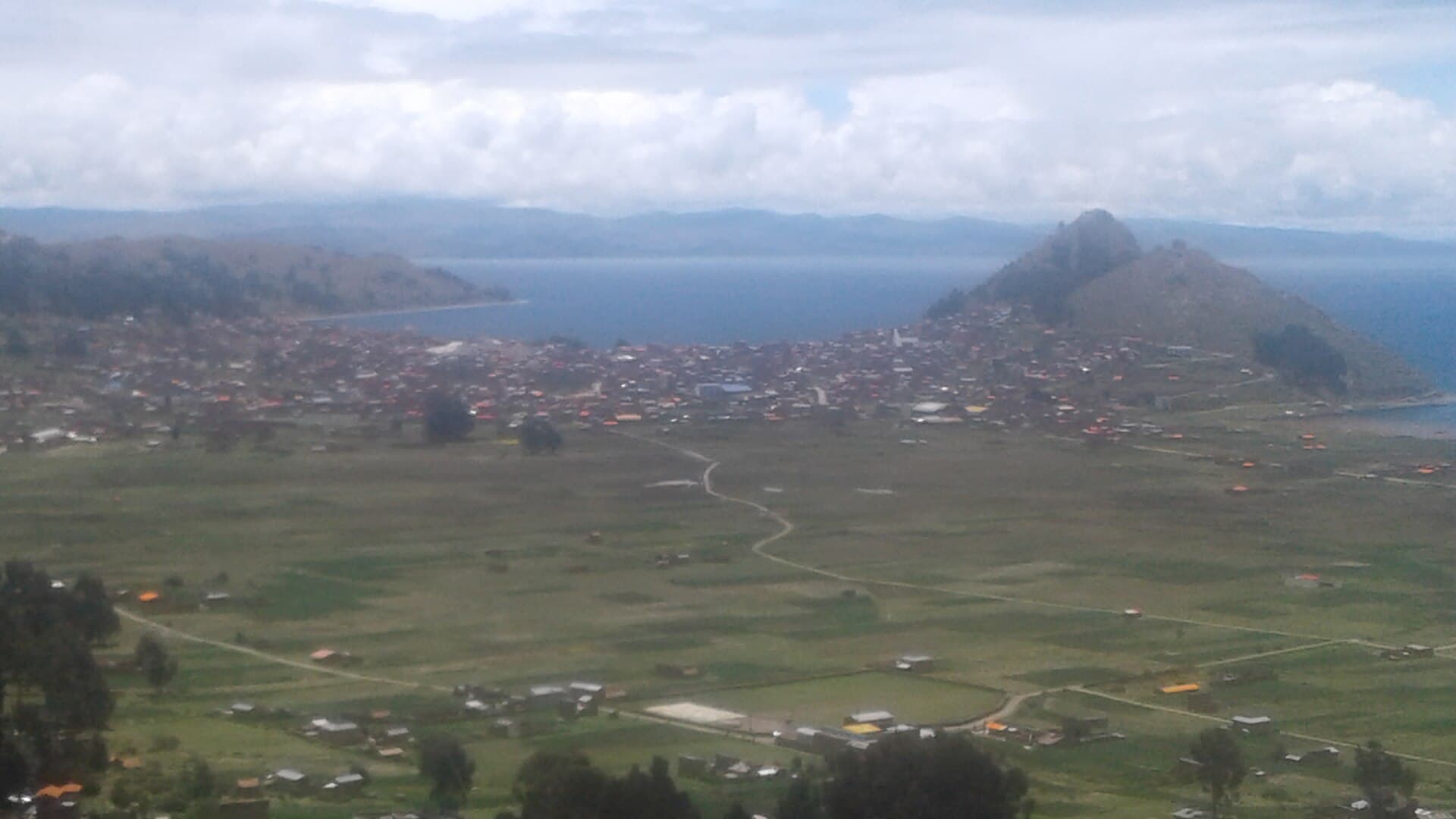 Copacabana bay on Lake Titicaca