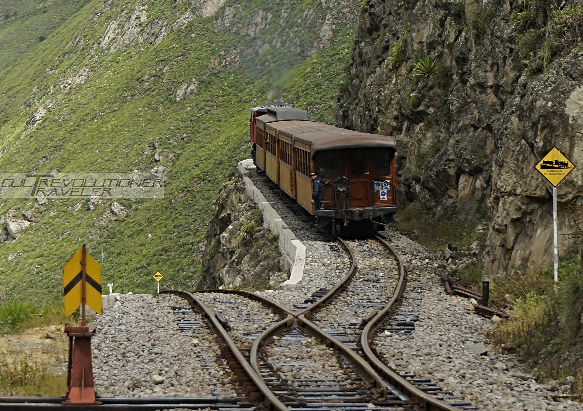 The Devil's Nose railway near Alausí