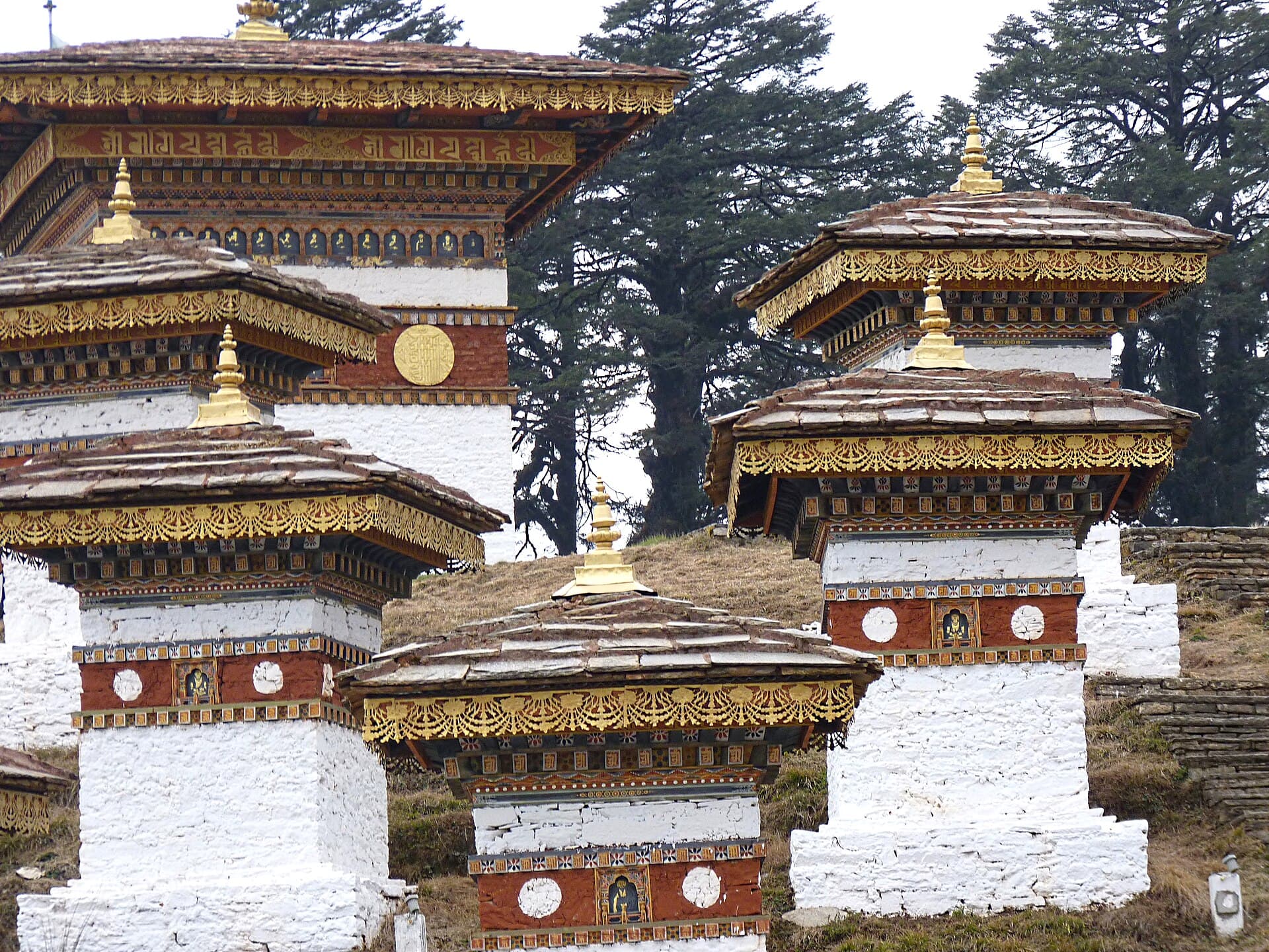 Dochula pass and its 108 chortens