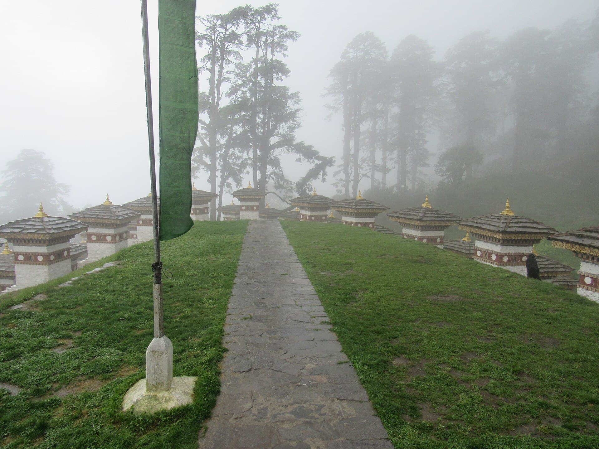 Dochula pass and its 108 chortens