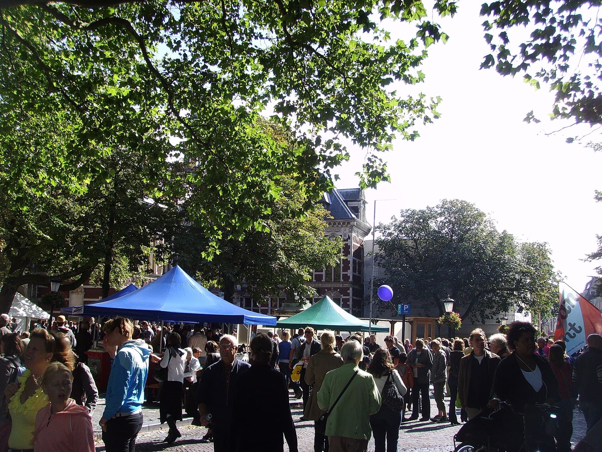 Domplein square in Utrecht, site of the underground DOMunder