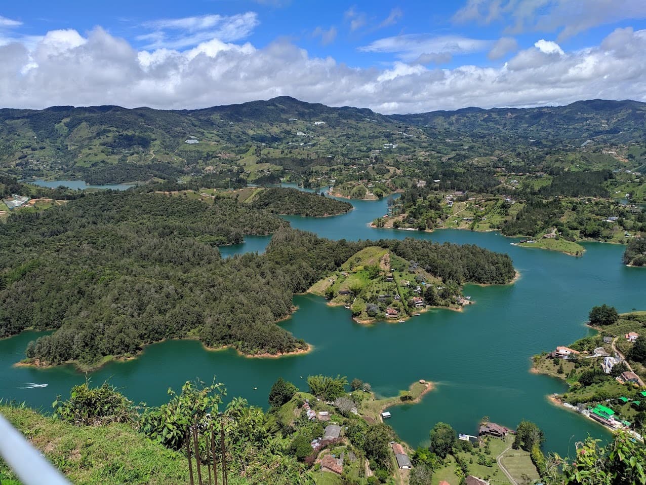 El Peñol rock and the Guatapé reservoir