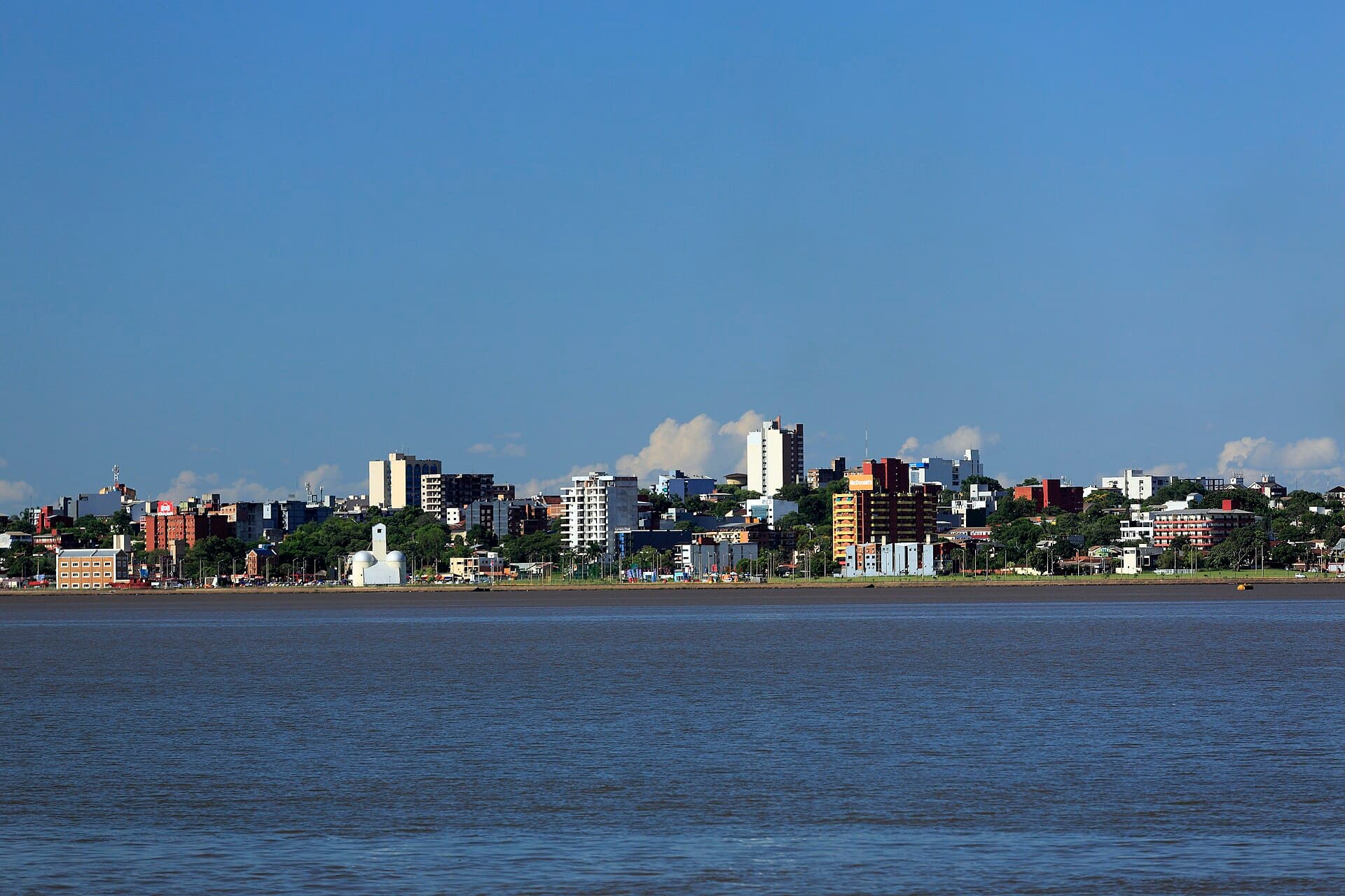 Encarnación riverfront on the Paraná