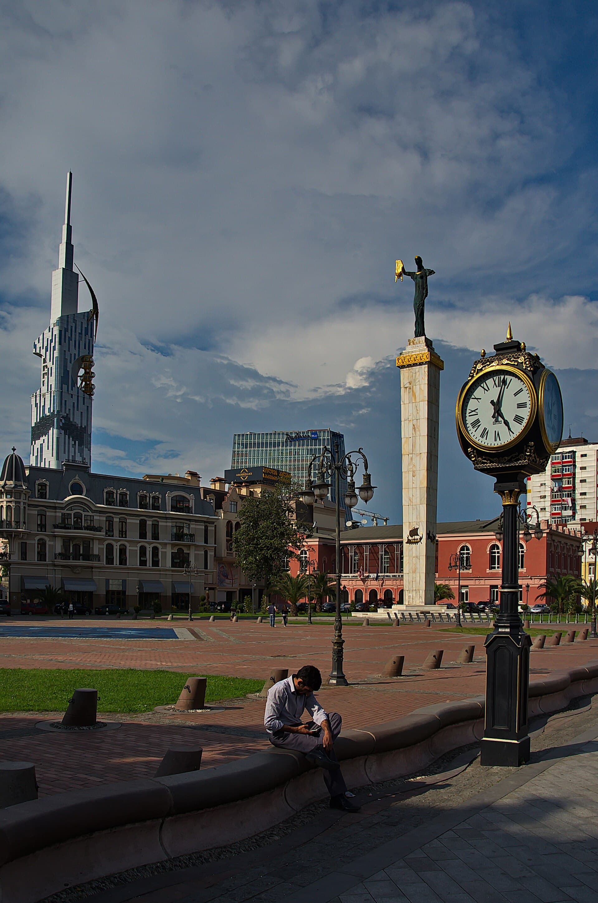 Europe Square and the Medea Statue