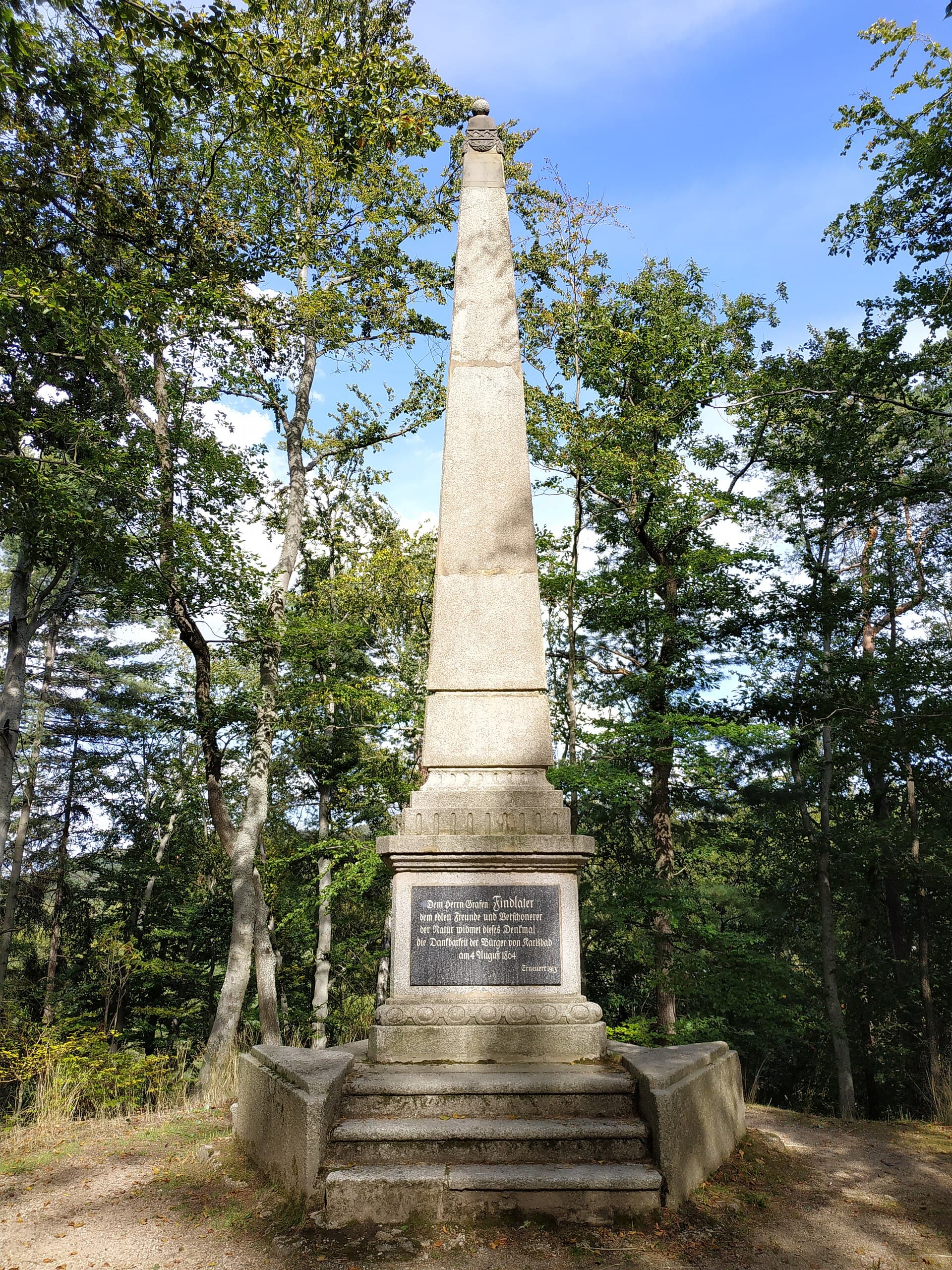 The Findlater Obelisk, Karlovy Vary