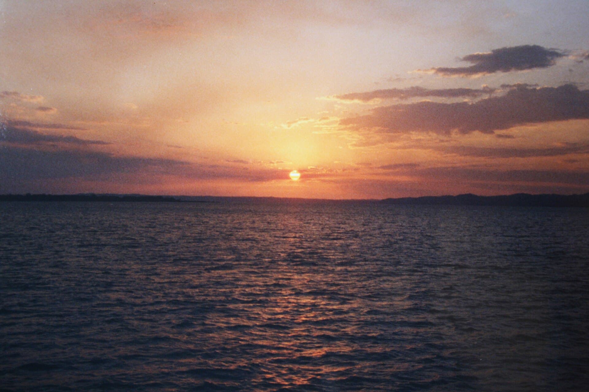 Flores island on Lake Petén Itzá
