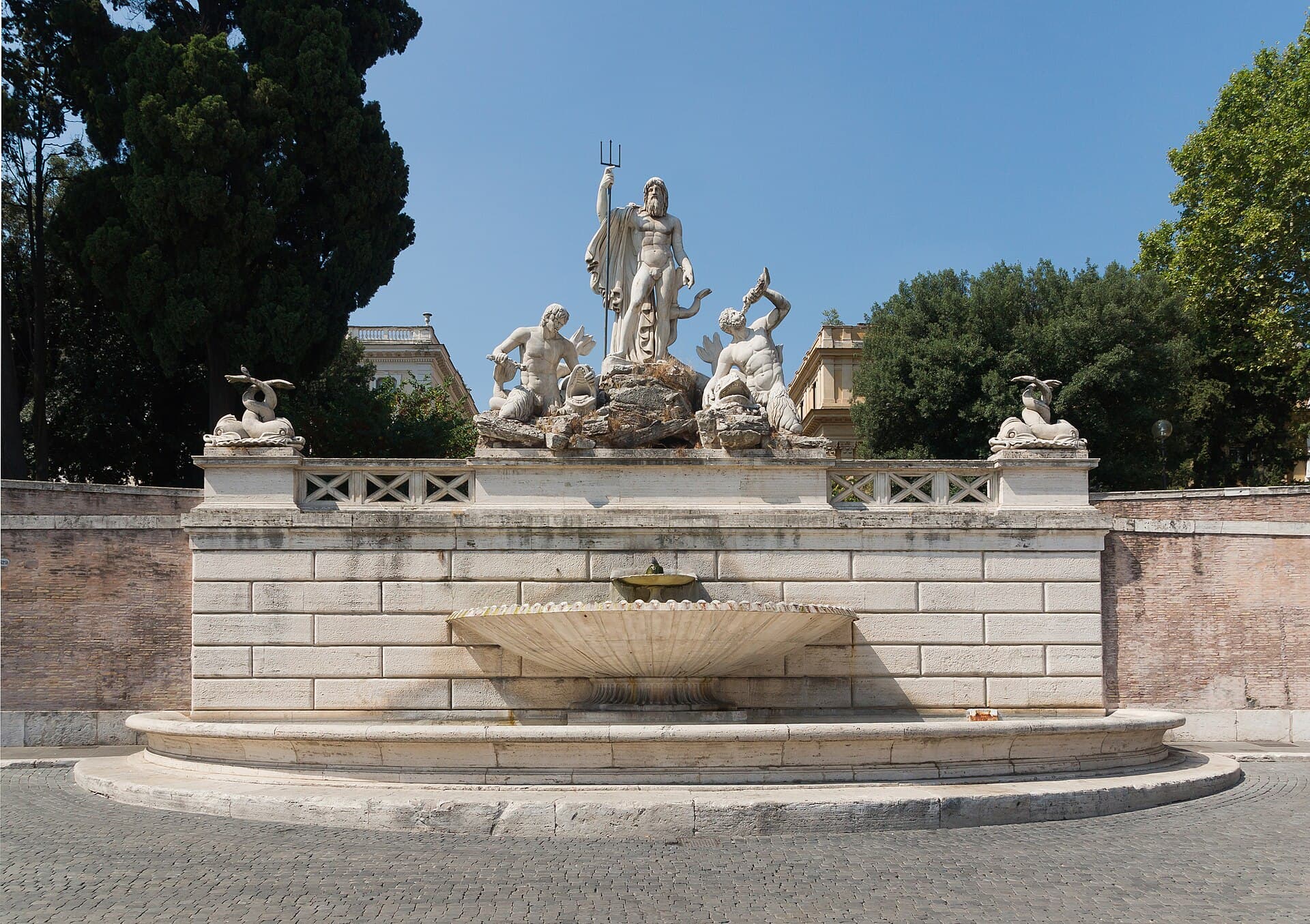 Fontana del Nettuno, Piazza del Popolo, Rome