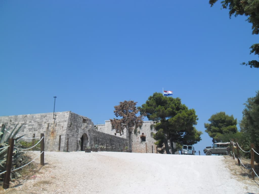 The British Fort George above Vis town
