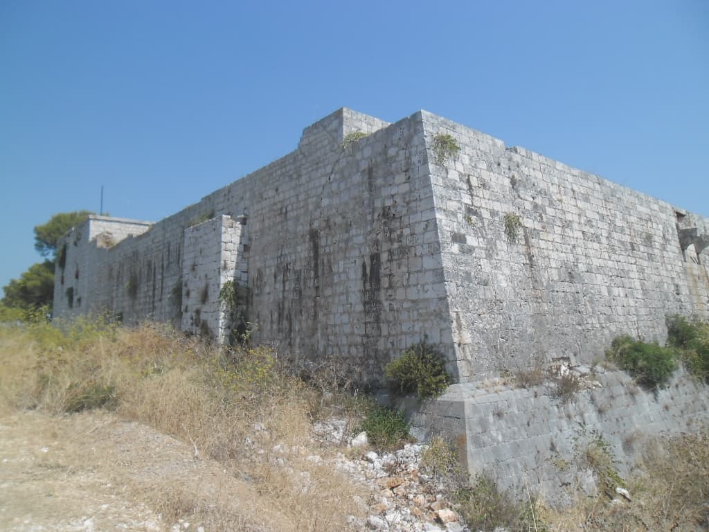 The British Fort George above Vis town