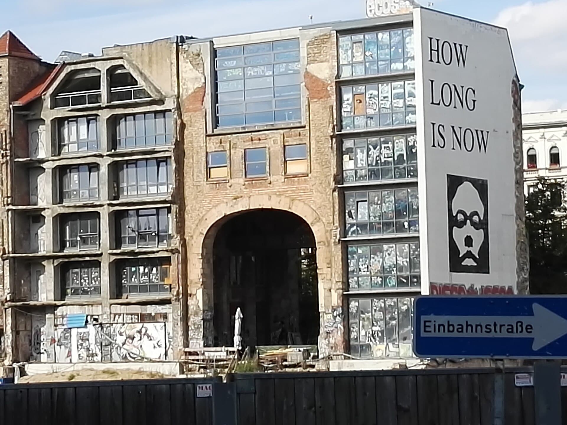 The site during redevelopment, before the museum opened