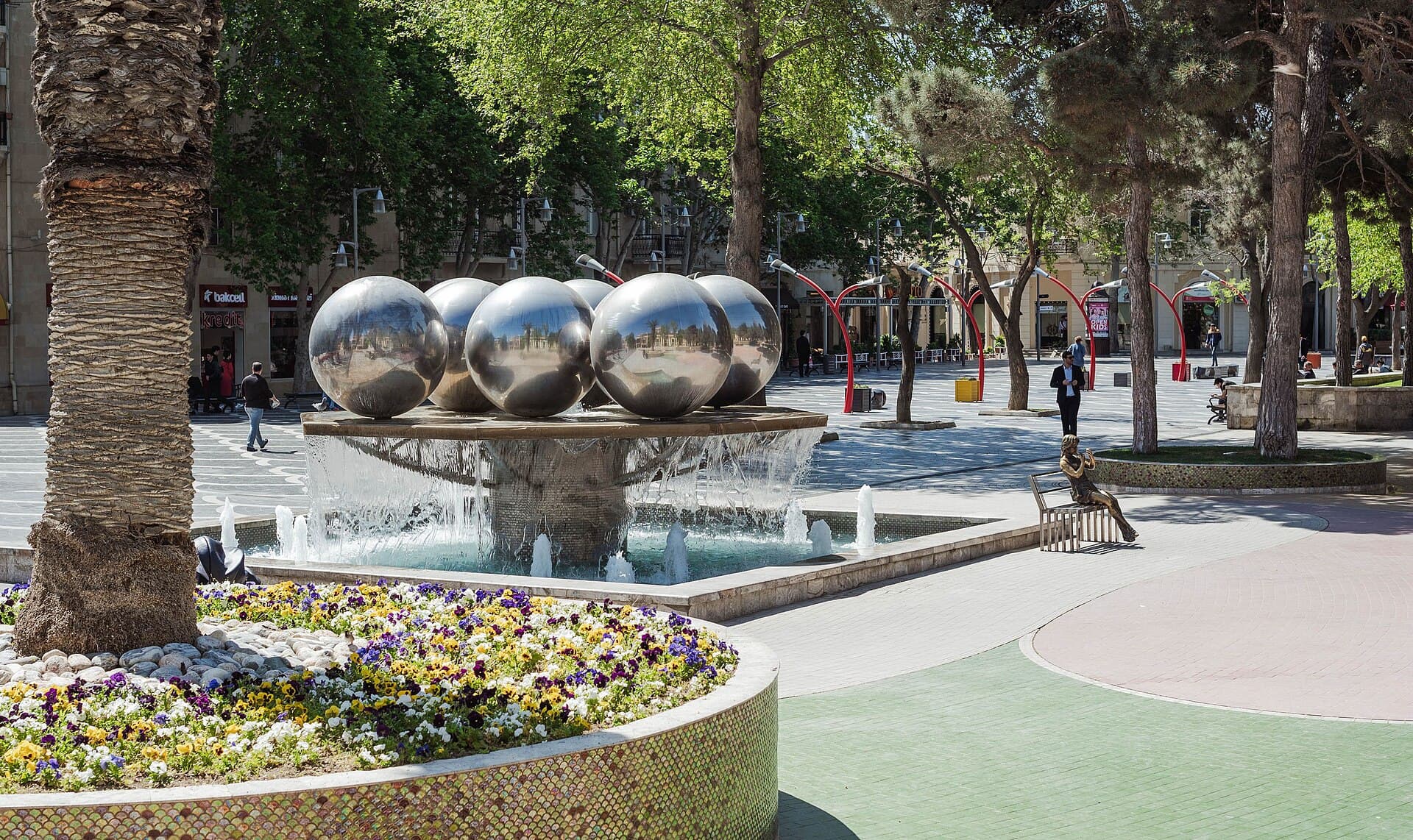 Fountains Square and Nizami Street