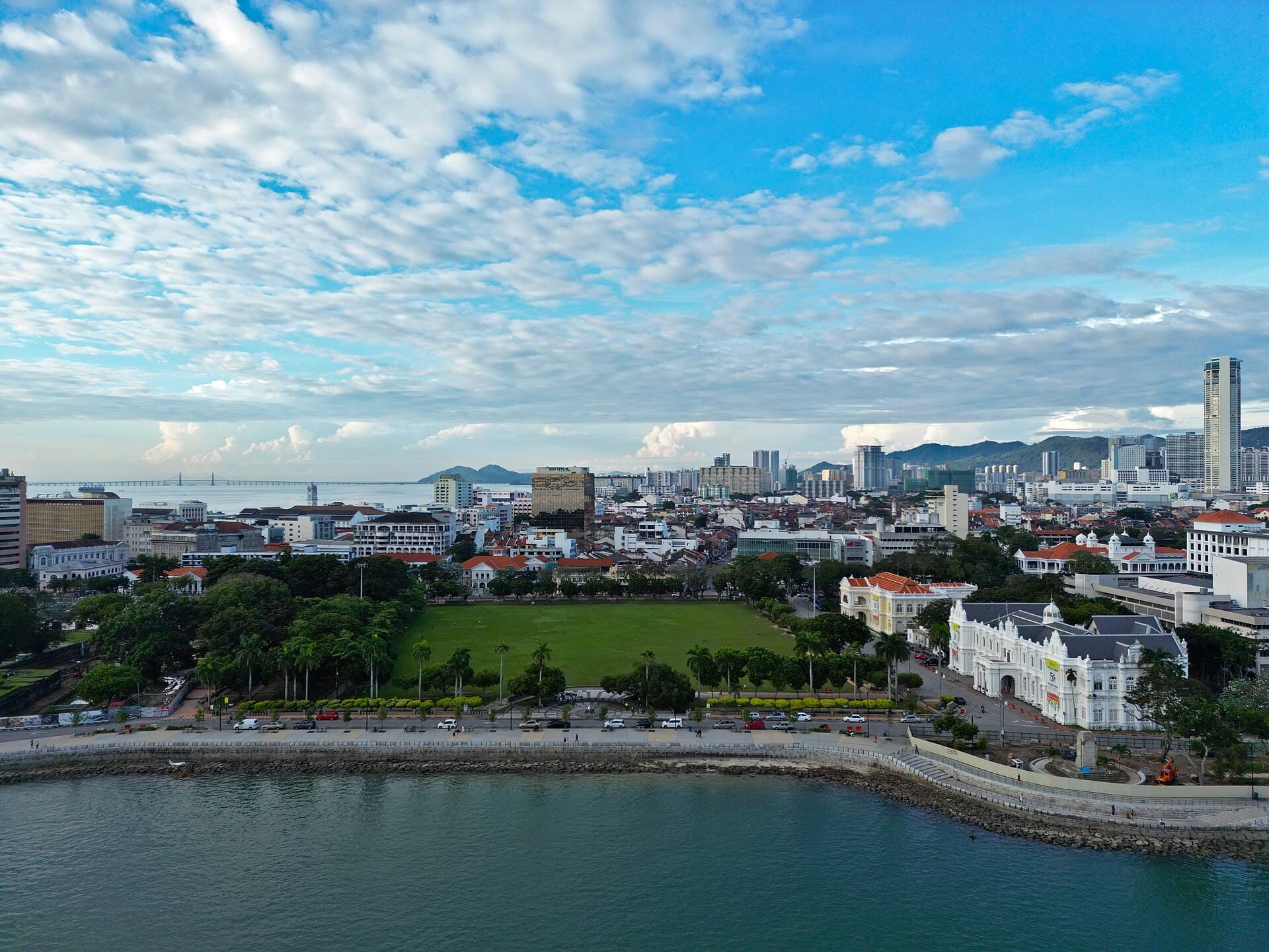 The Esplanade and Queen Victoria Memorial Clock Tower, Penang