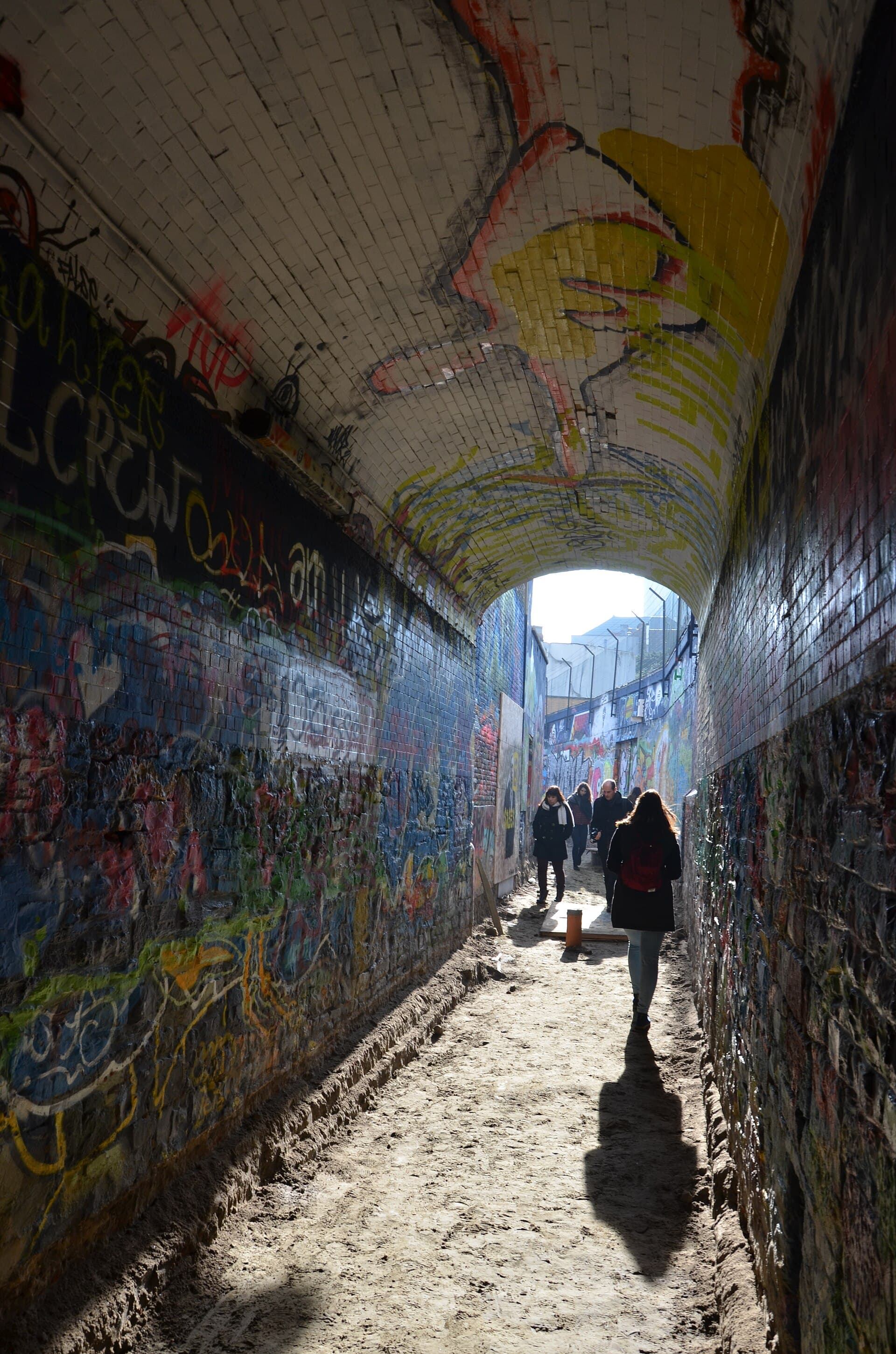 The ever-changing graffiti on the alley walls, Ghent