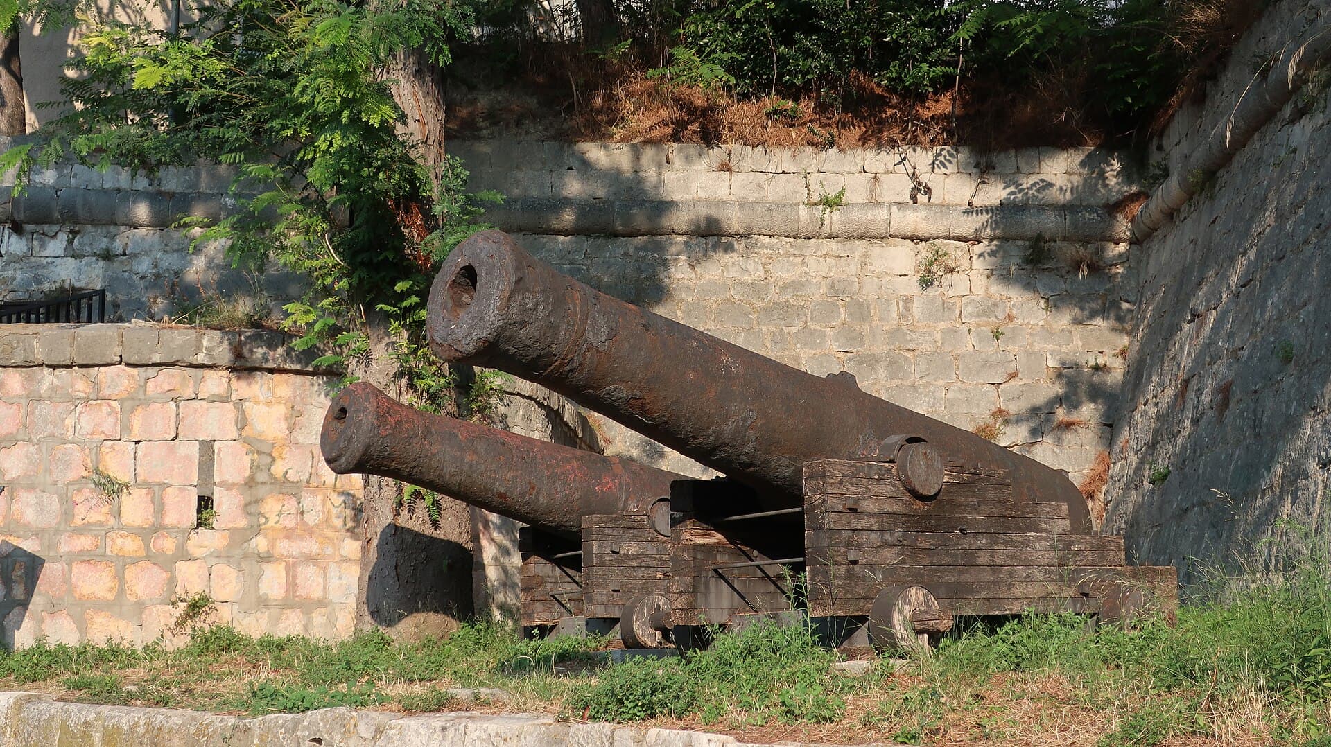 A projecting bastion at one corner of the fortification