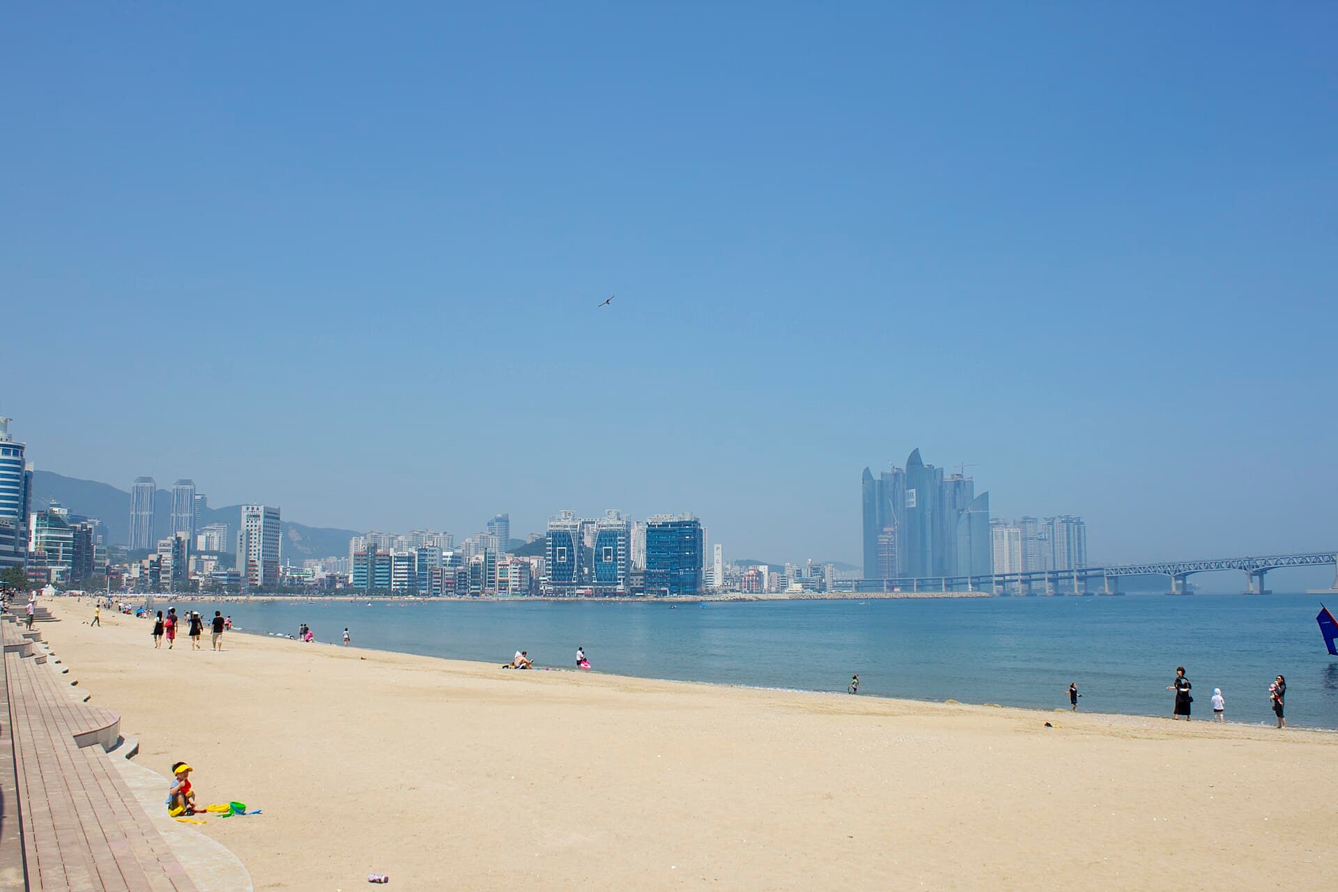 Gwangalli Beach and Gwangan Bridge, Busan