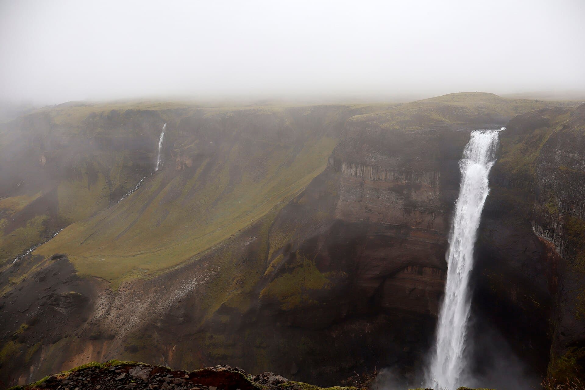Háifoss Waterfall, Southern Highlands