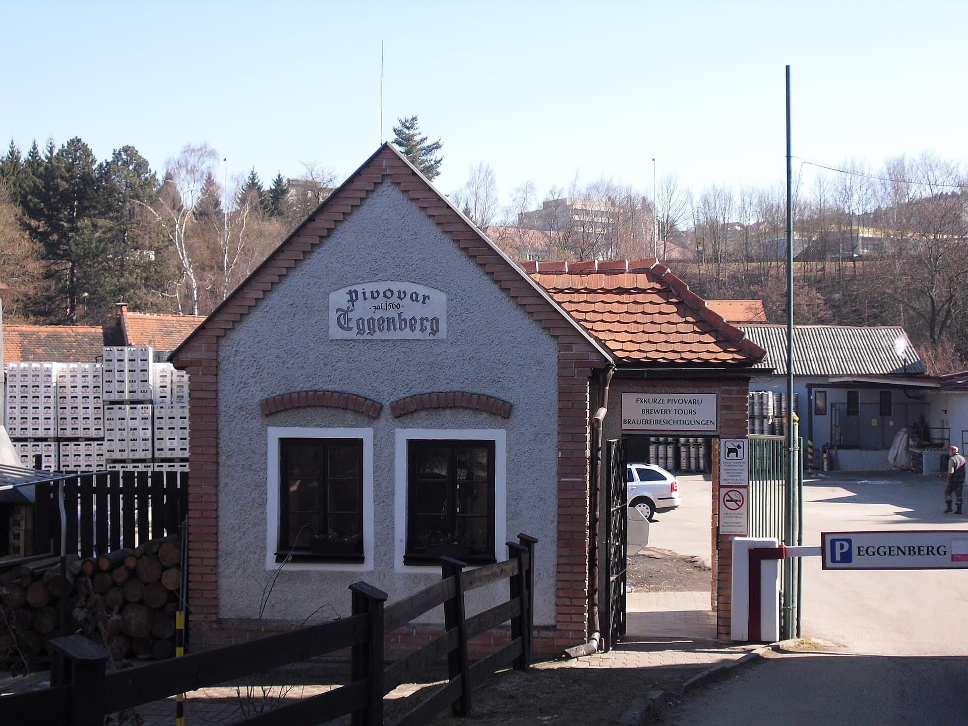 The historic Eggenberg brewery in Český Krumlov