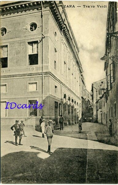 The national theatre in Zadar, formerly known as the Teatro Verdi