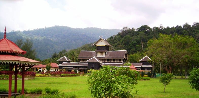 The timber Istana Lama at Seri Menanti