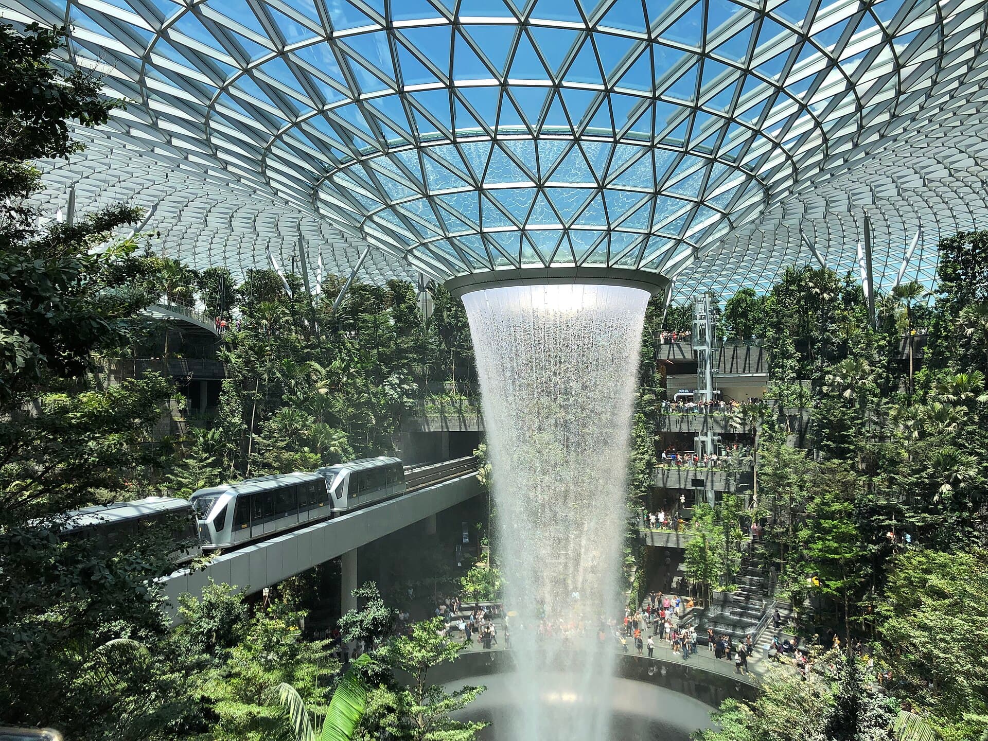 Jewel Changi Airport and the Rain Vortex
