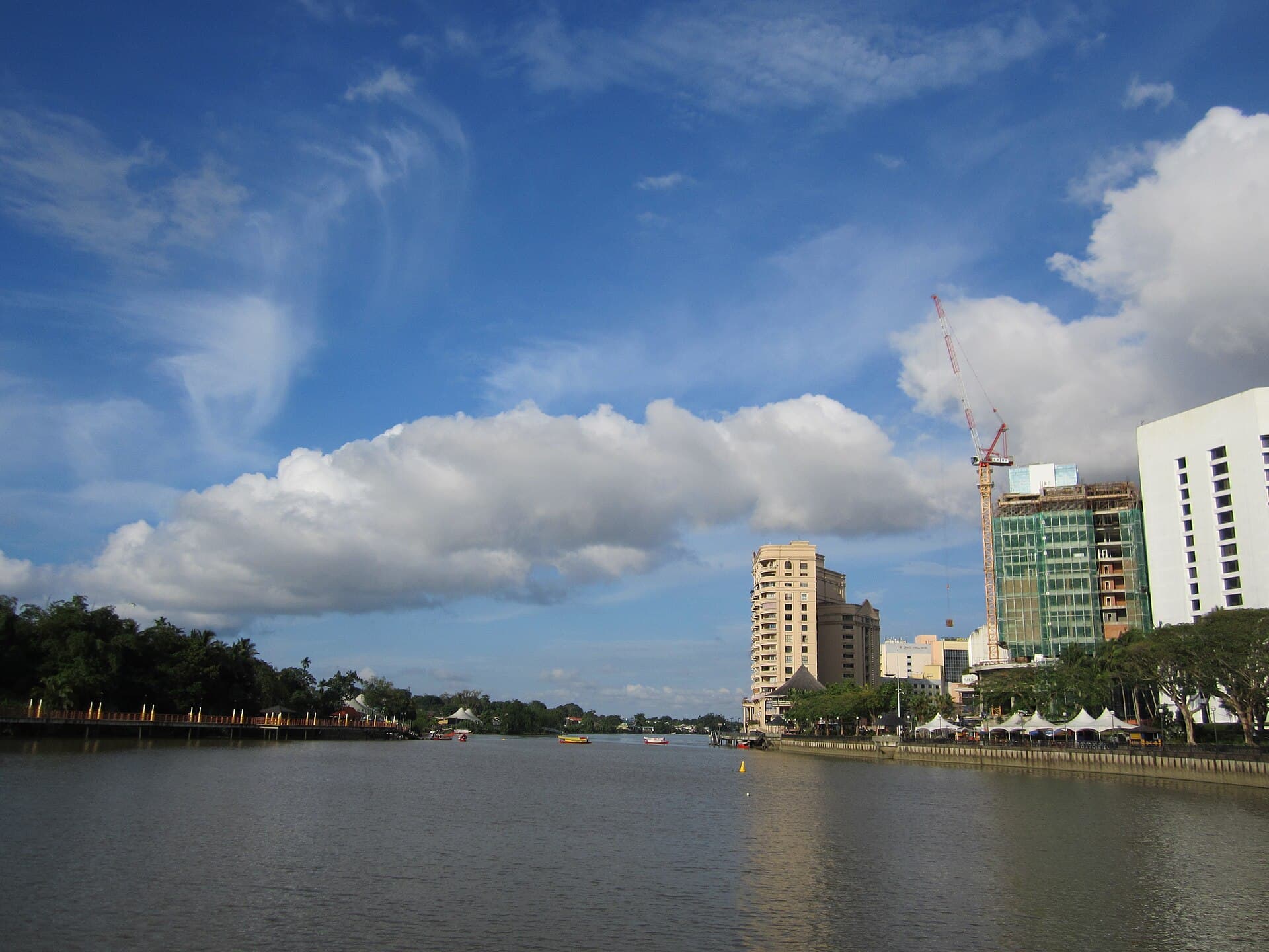 Kuching Waterfront and Darul Hana Bridge, Kuching