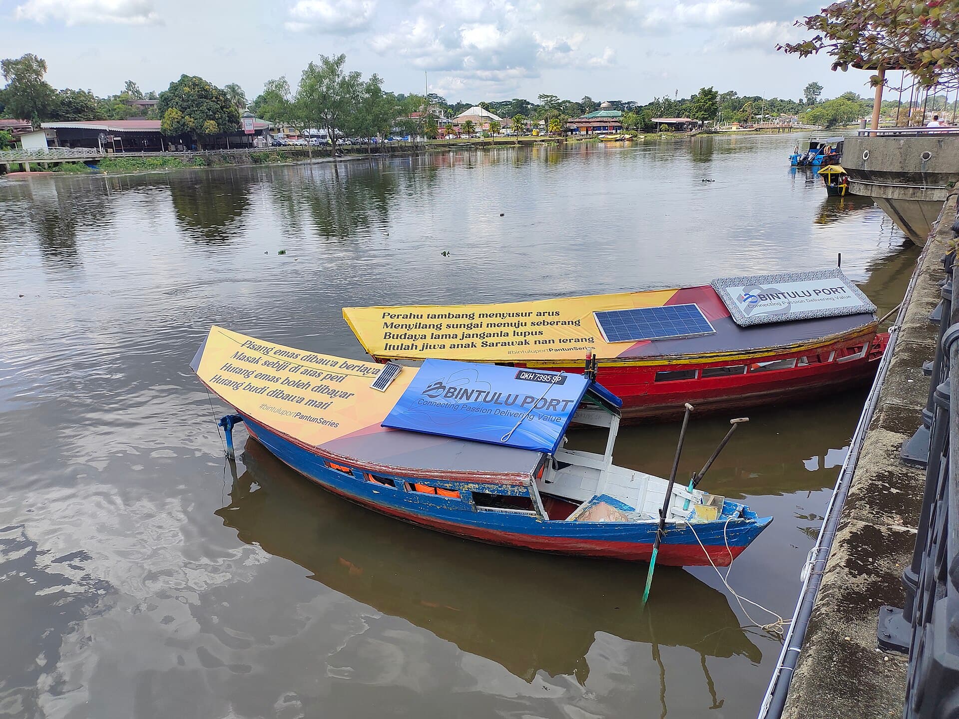 Kuching Waterfront and Darul Hana Bridge, Kuching