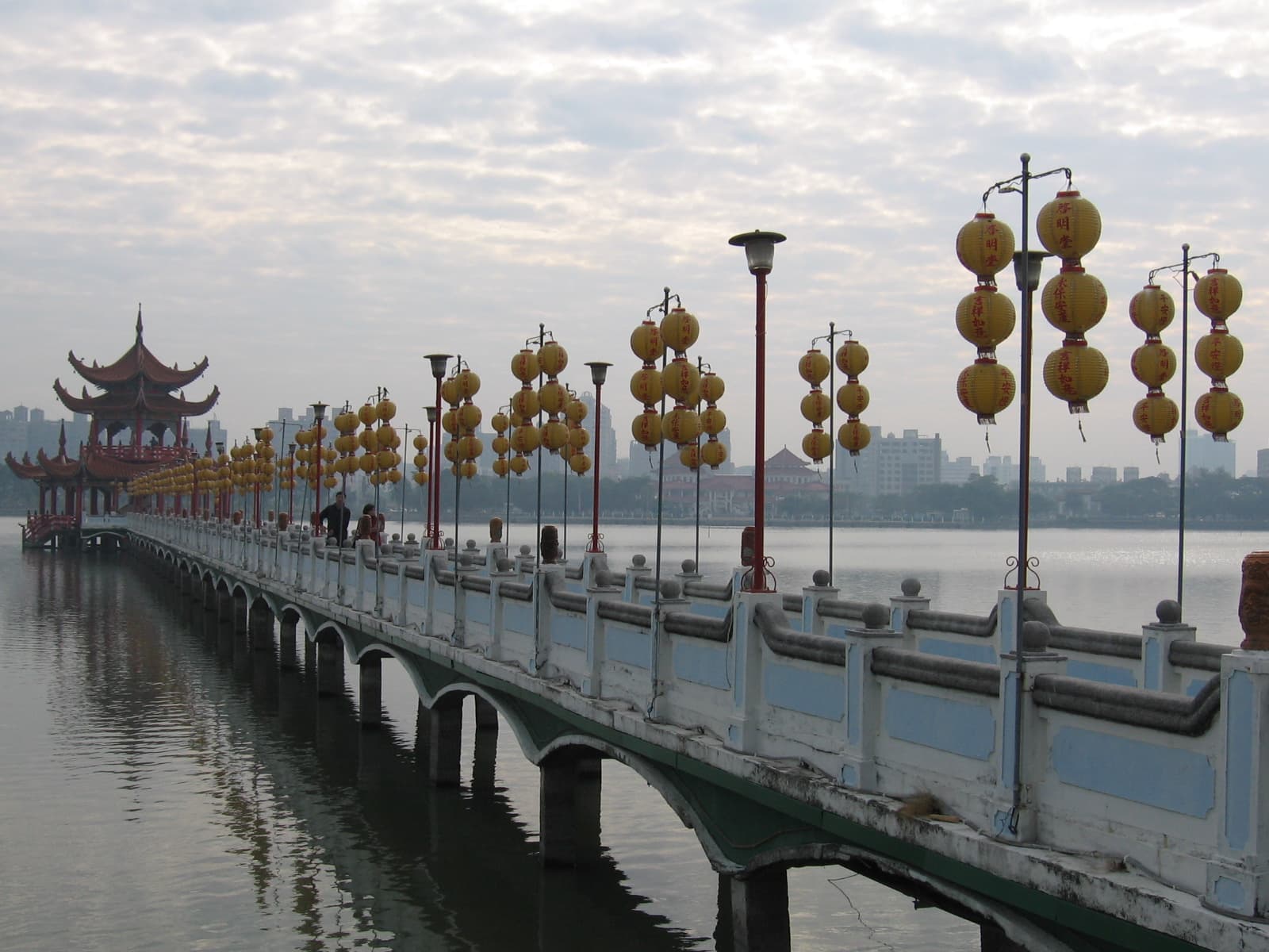 Dragon and Tiger Pagodas, Lotus Pond