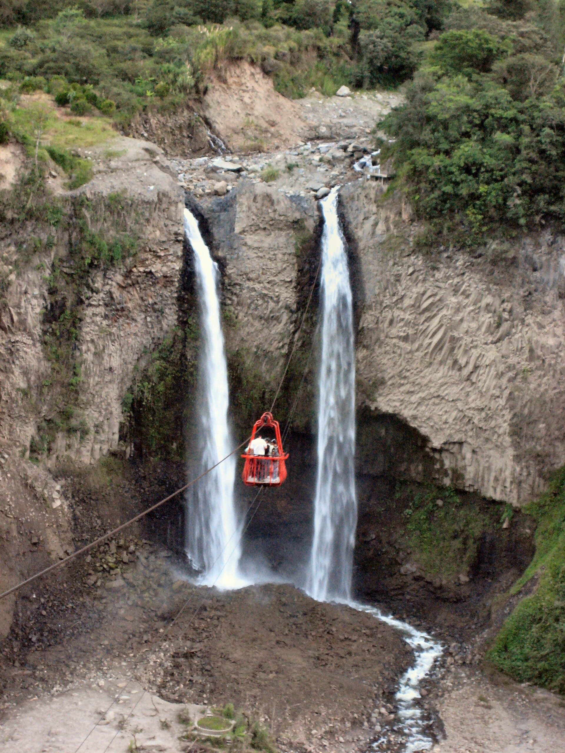 Manto de la Novia waterfall near Baños