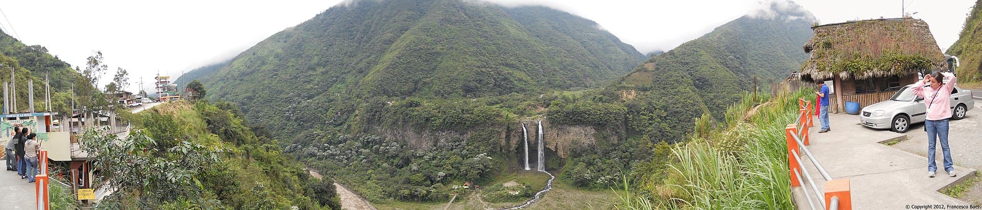 Manto de la Novia waterfall near Baños