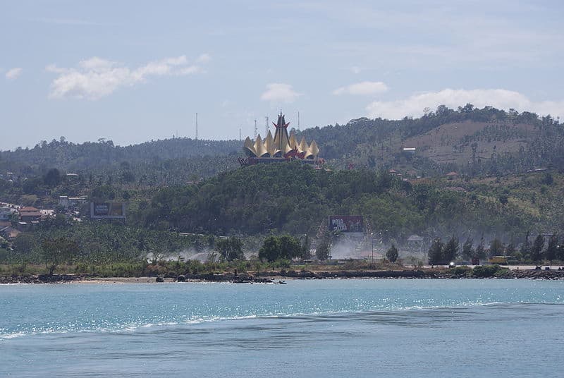 Menara Siger above Bakauheni port