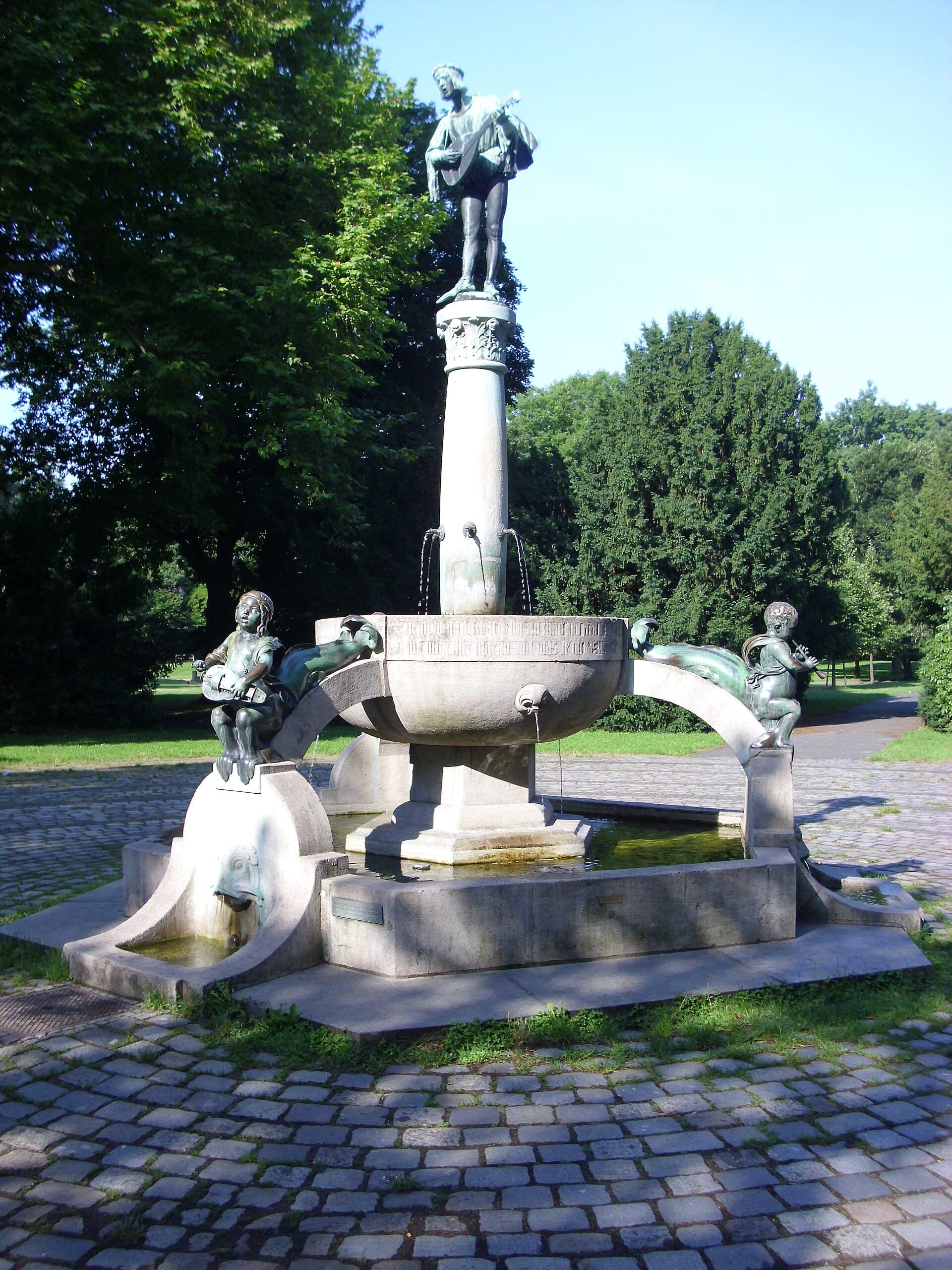 The Minnesinger Fountain, Nuremberg