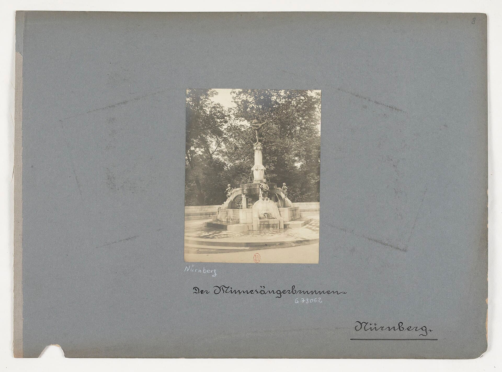The Minnesinger Fountain, Nuremberg