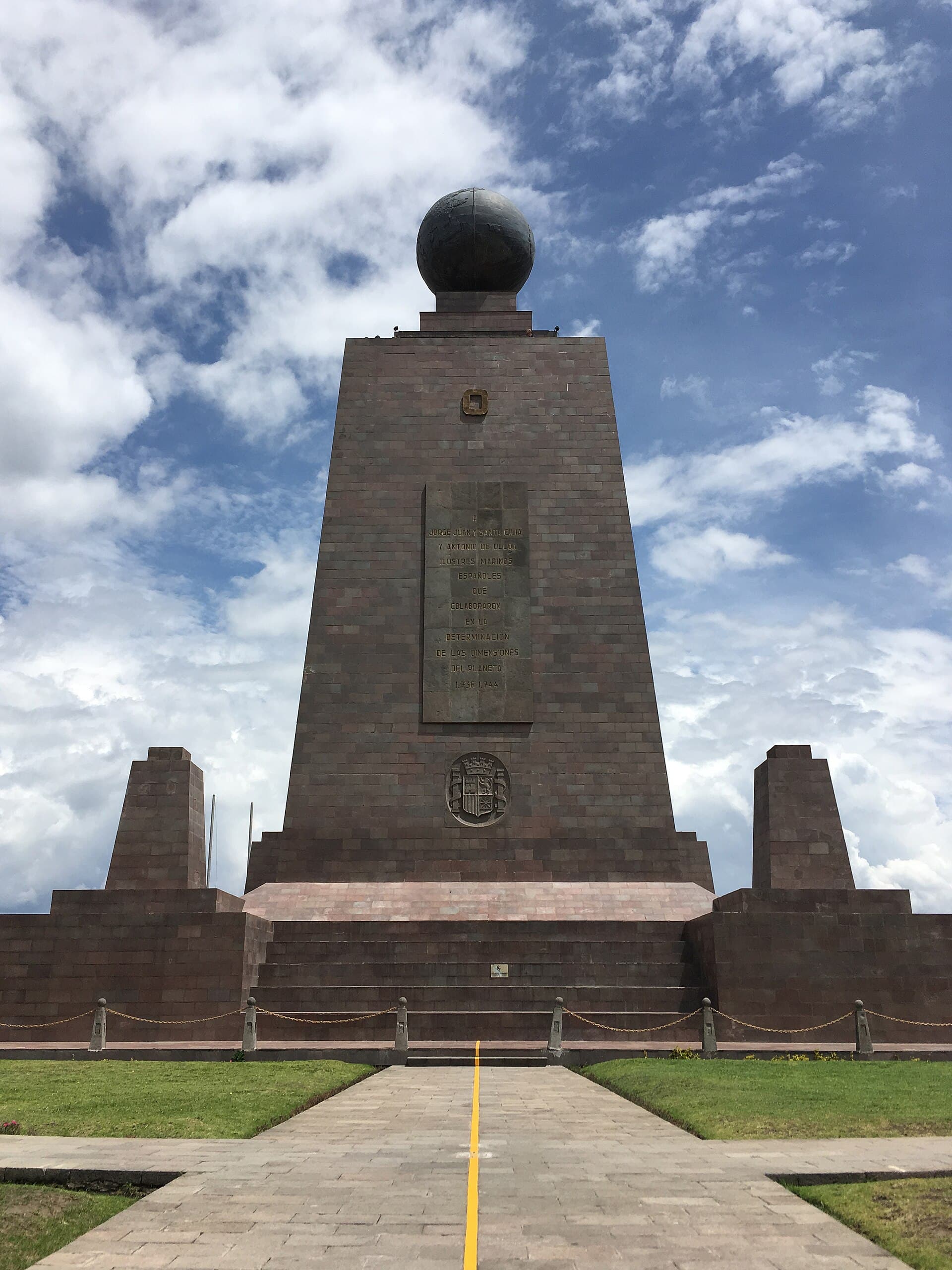 Mitad del Mundo monument north of Quito